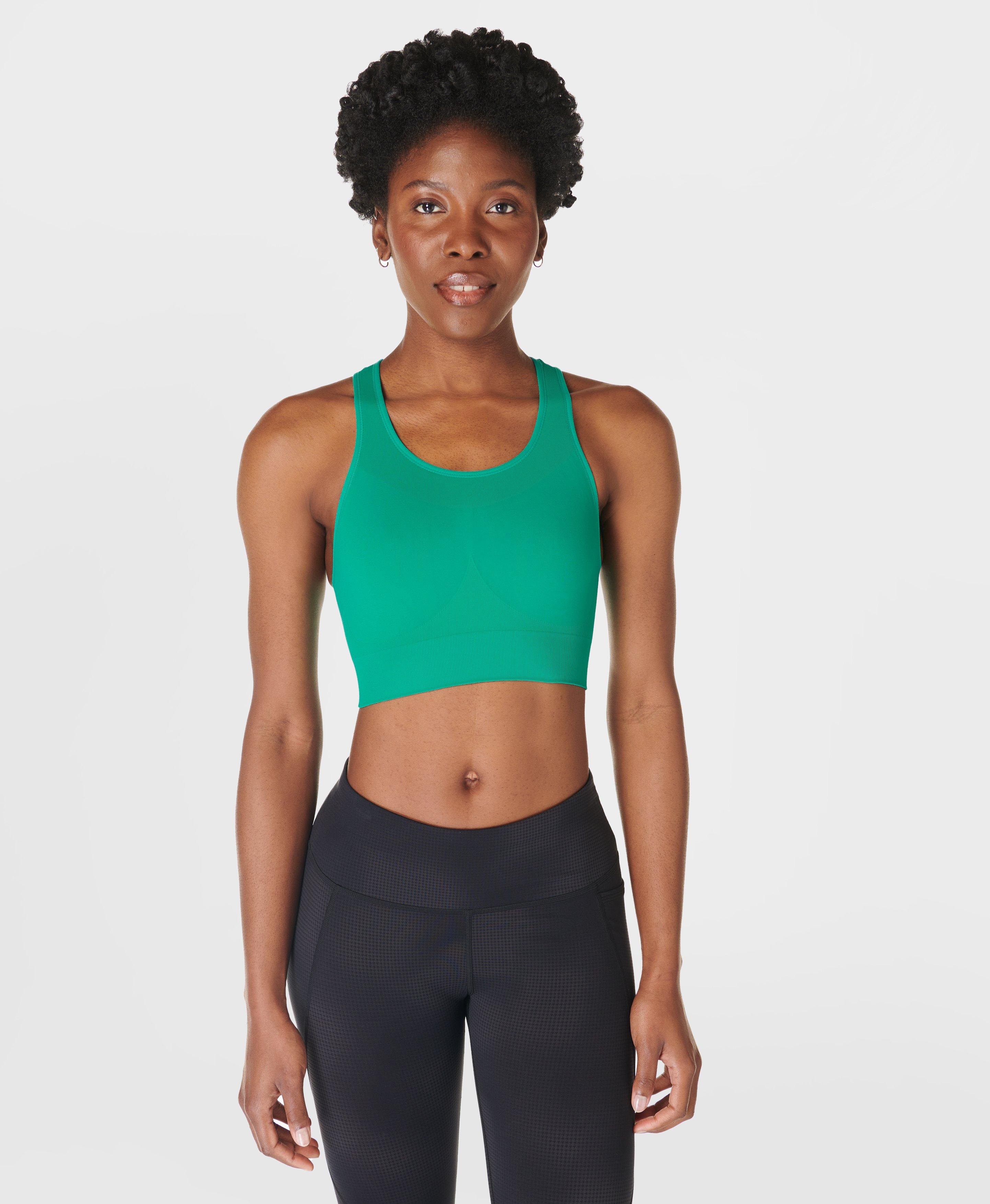 Green sports bra clearance
