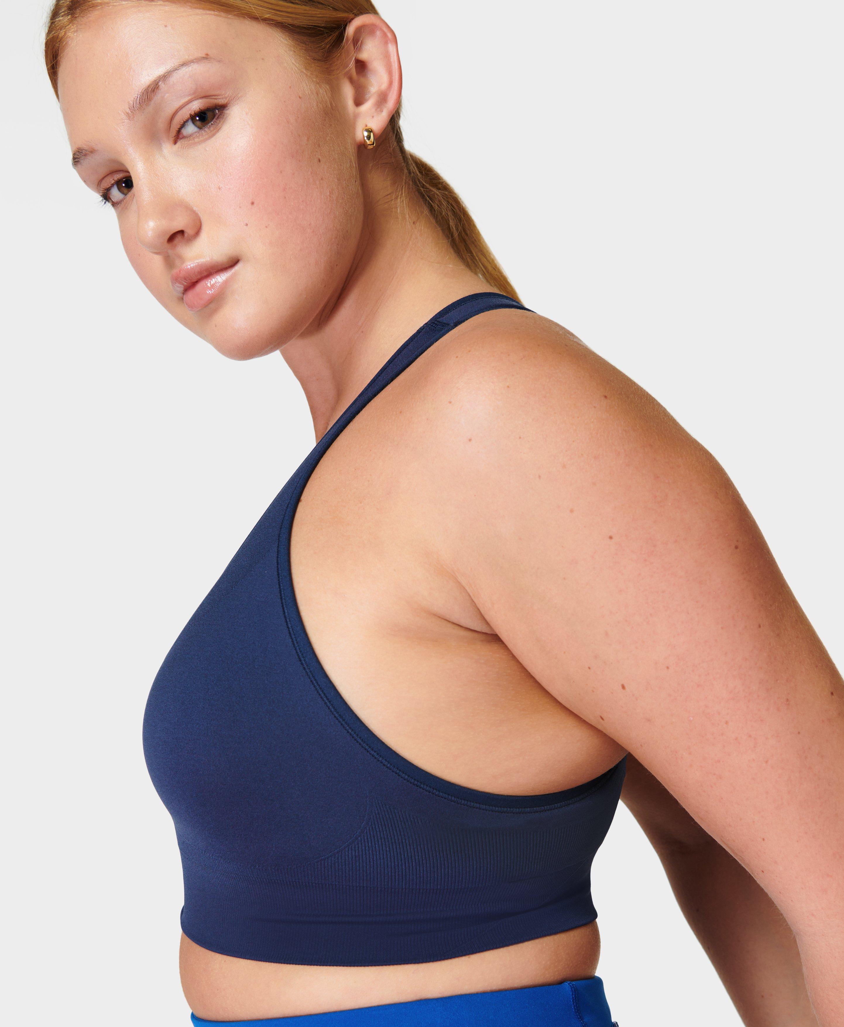 Sports Bra Top Women's Underwear Sports Bra for Women Gym Top Sportswear  (Color : Navy Blue, Size : Medium)