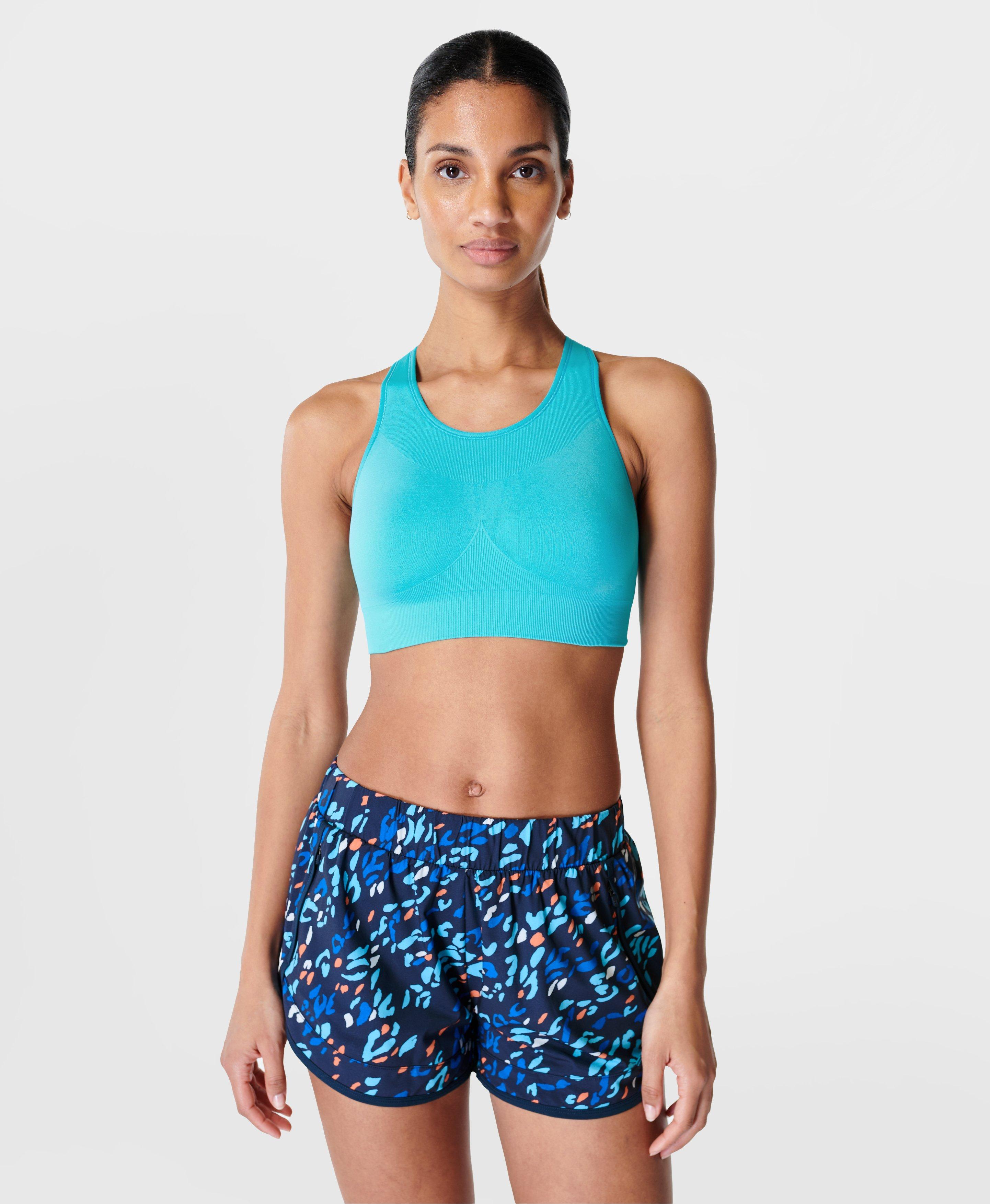 Stamina Sports Bra - Light Ray Blue - Sweaty Betty