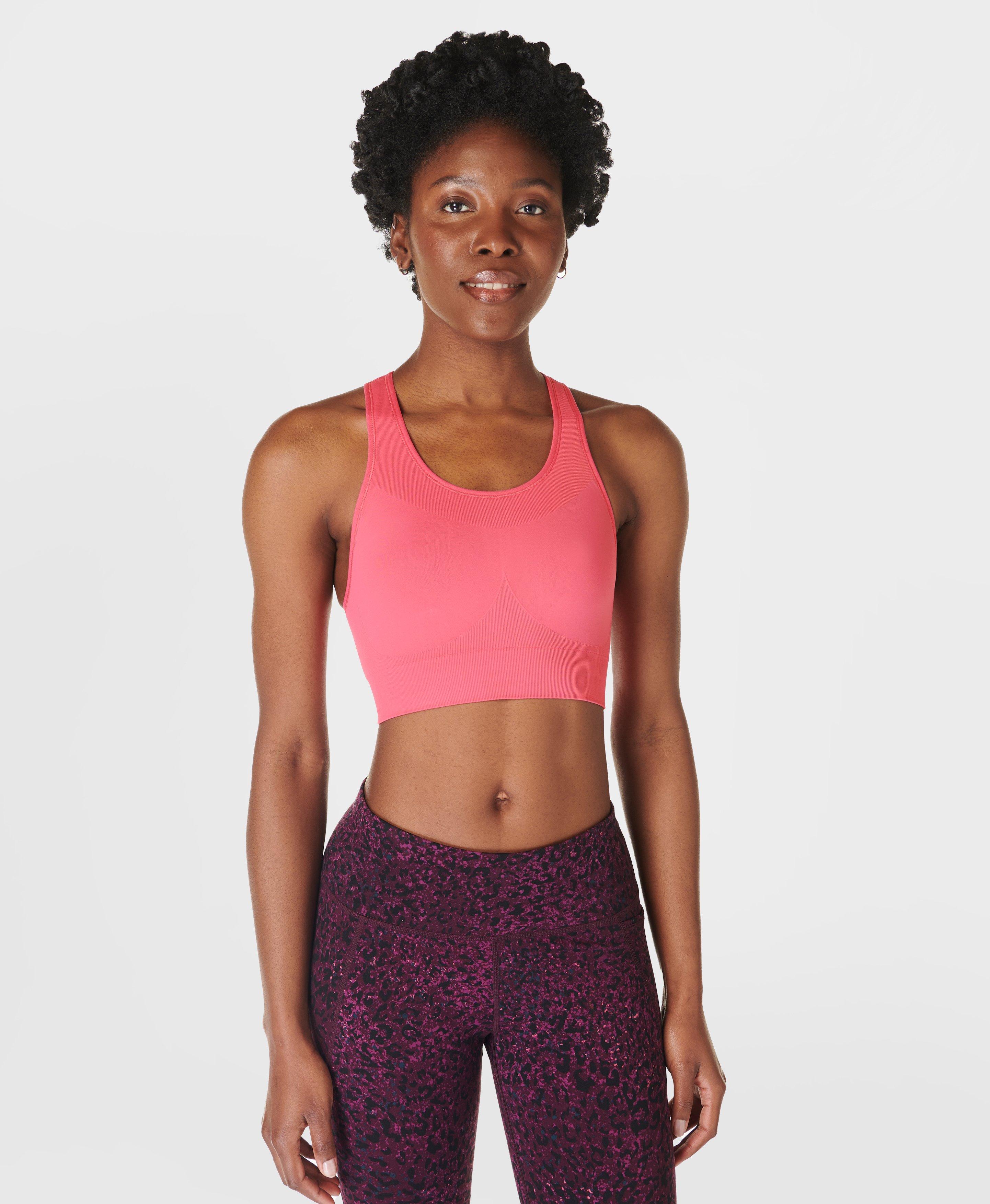 Pink sport bras on sale