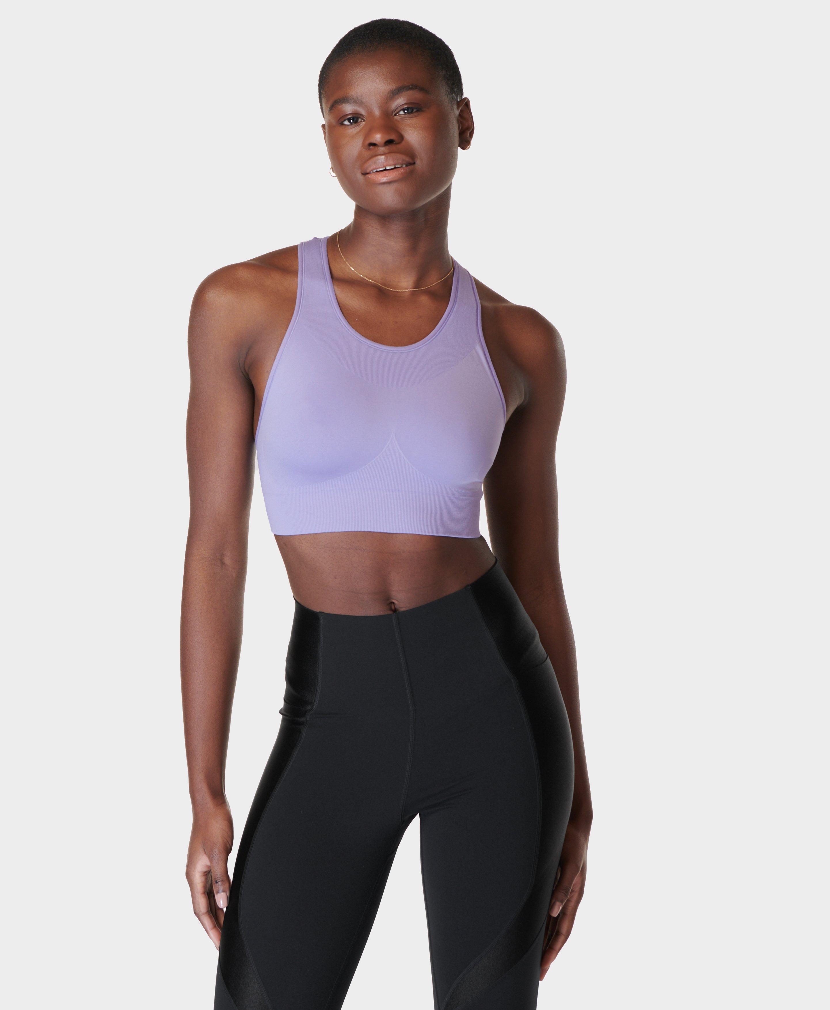 Buy Sweaty Betty Stamina Longline Sports Bra - Aster Purple At 68% Off