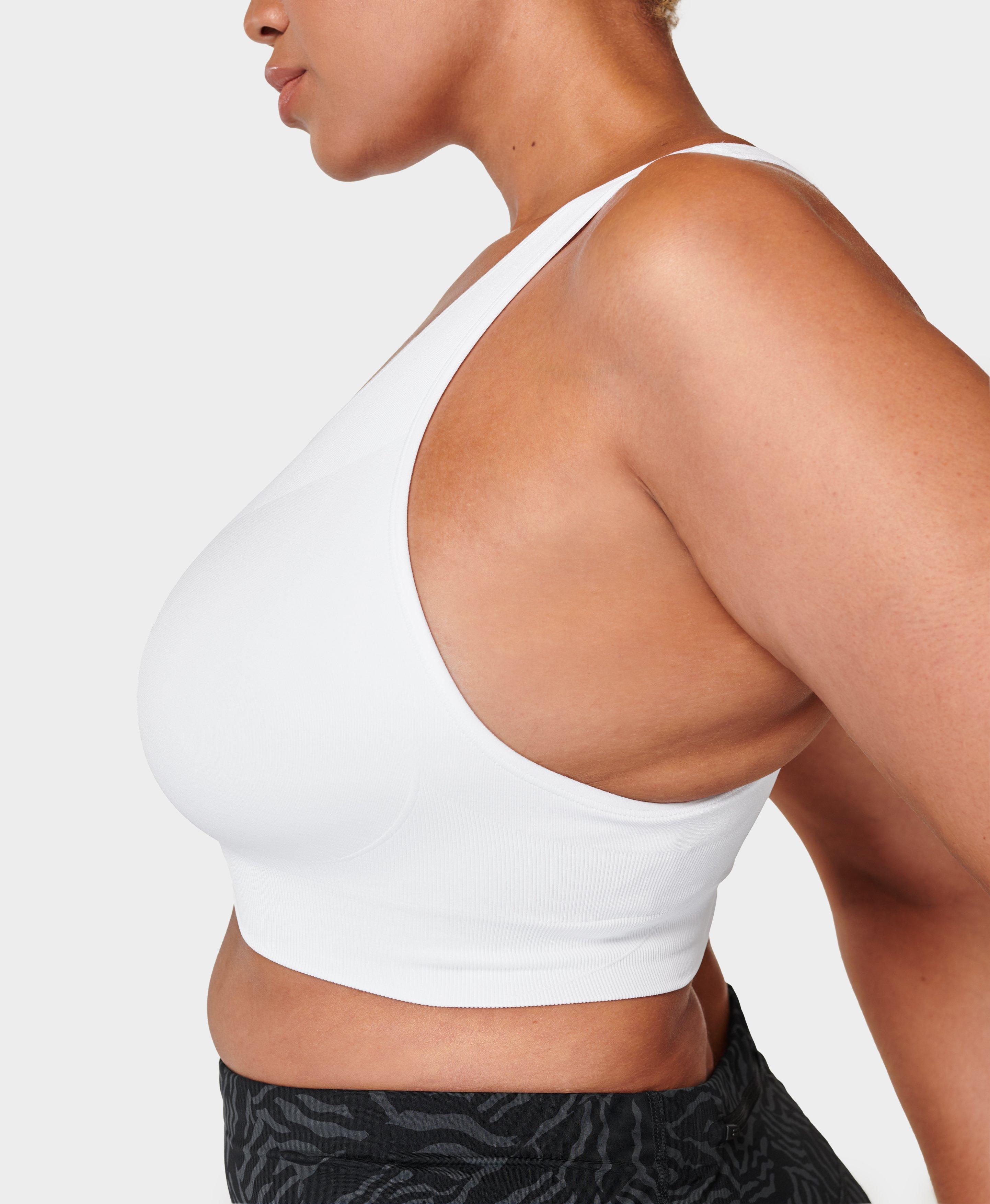 Vie Active Women's Chelsey White Sports Bra Size Small $58 Retail