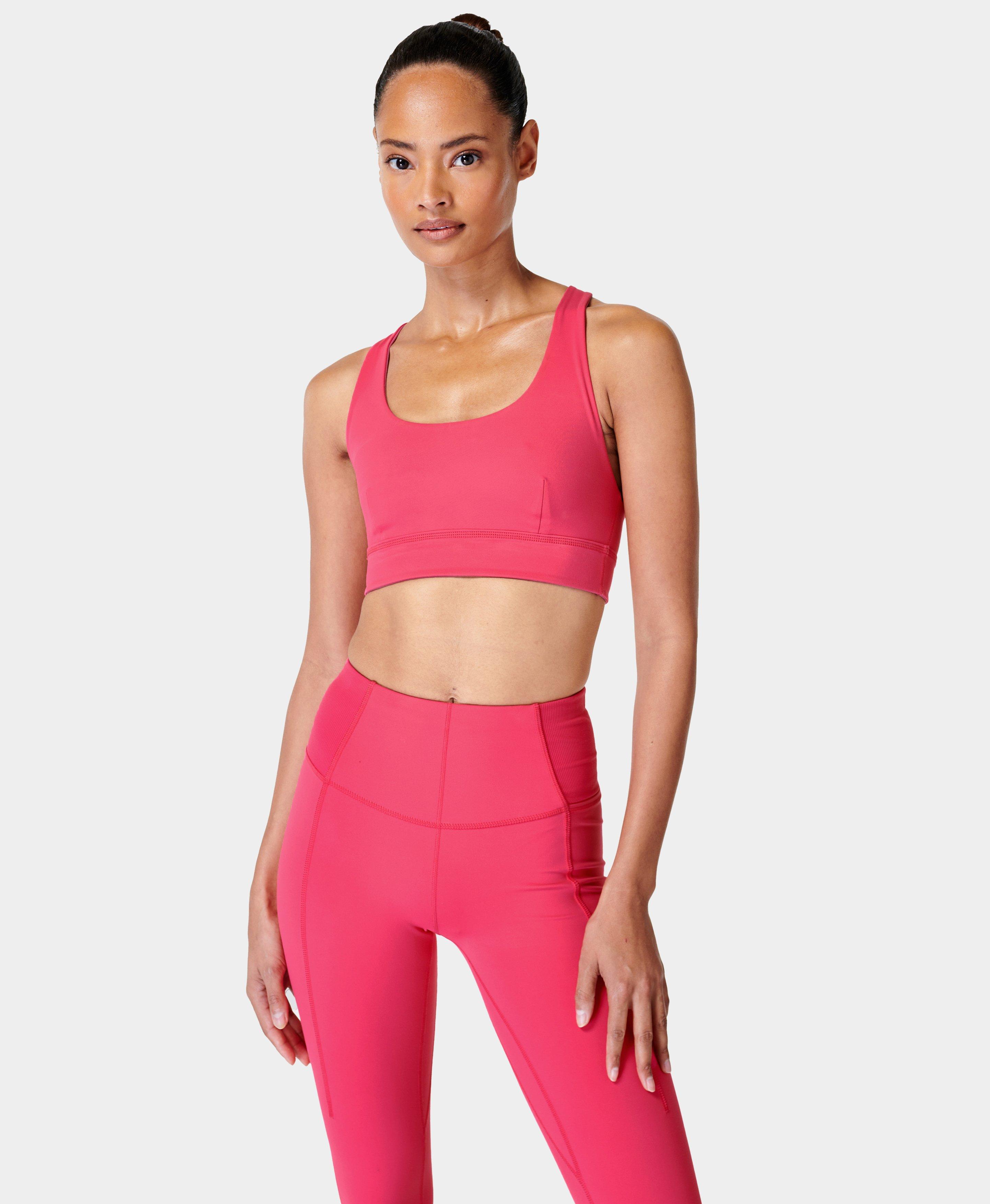 Super Soft Reversible Yoga Bra - AmbientPink GlowPink