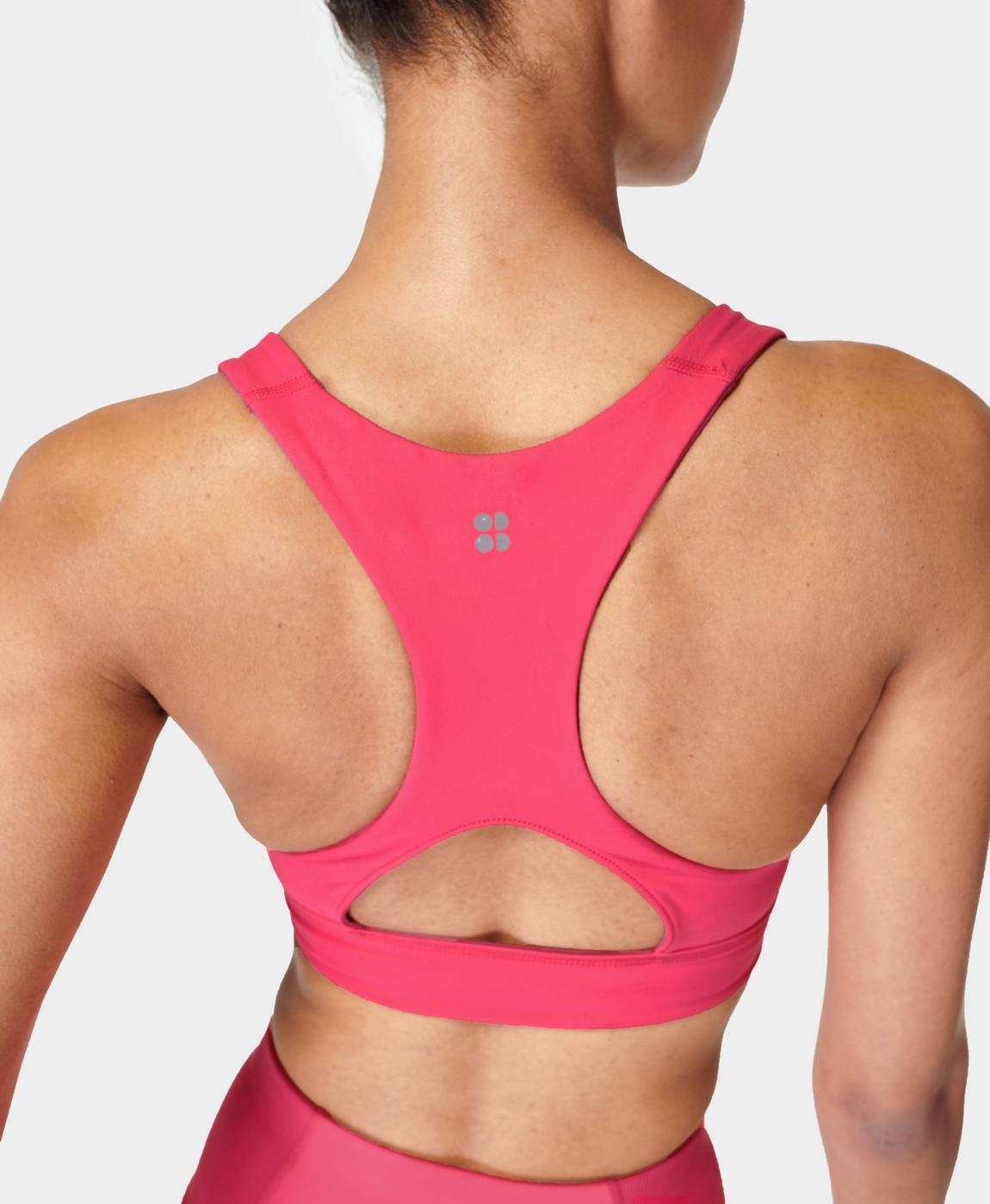 Super Soft Reversible Yoga Bra - AmbientPink GlowPink, Women's Sports Bras