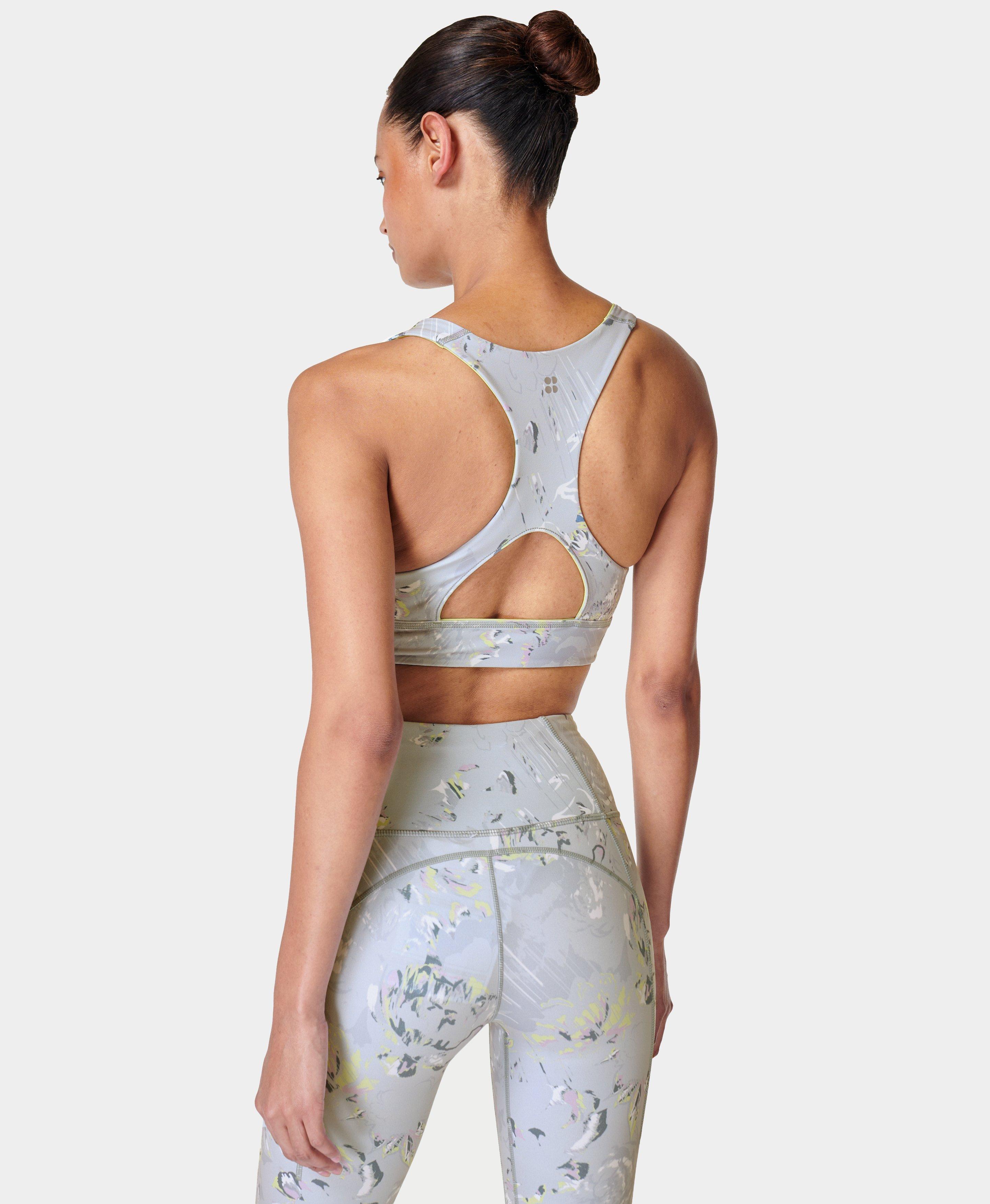 Seamless Printed Underband Top and Printed Waistband Leggings Set