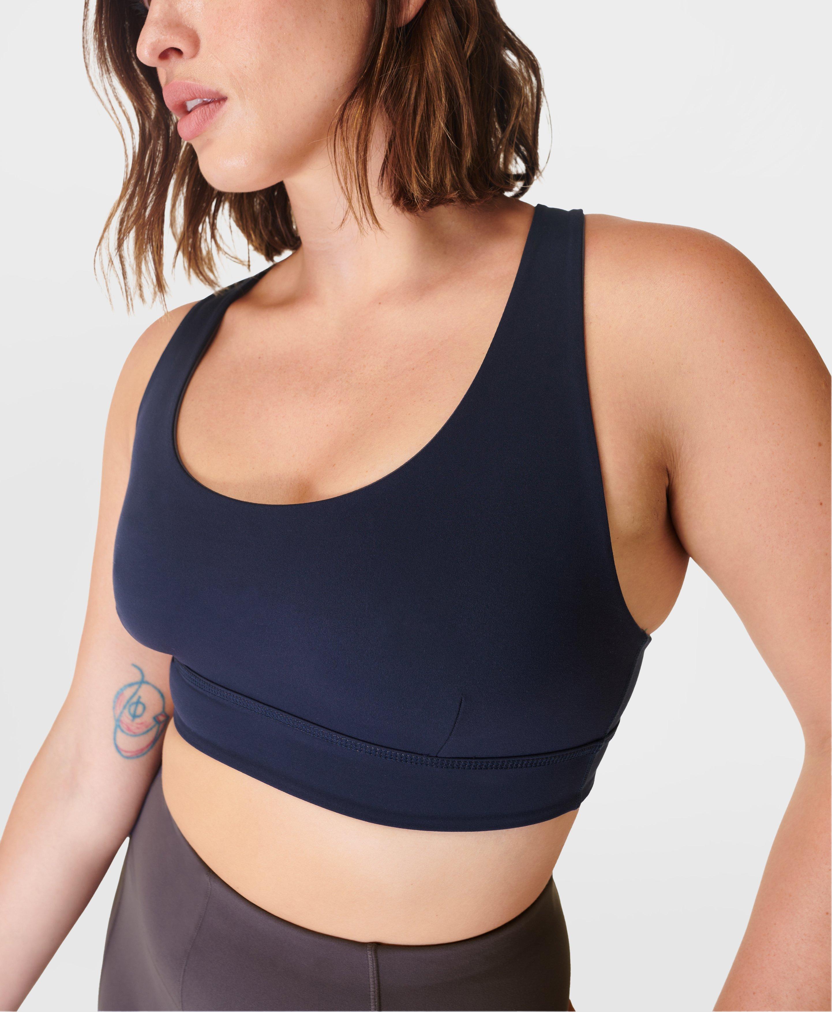 Super Soft Reversible Yoga Bra - UrbanGrey NavyBlue