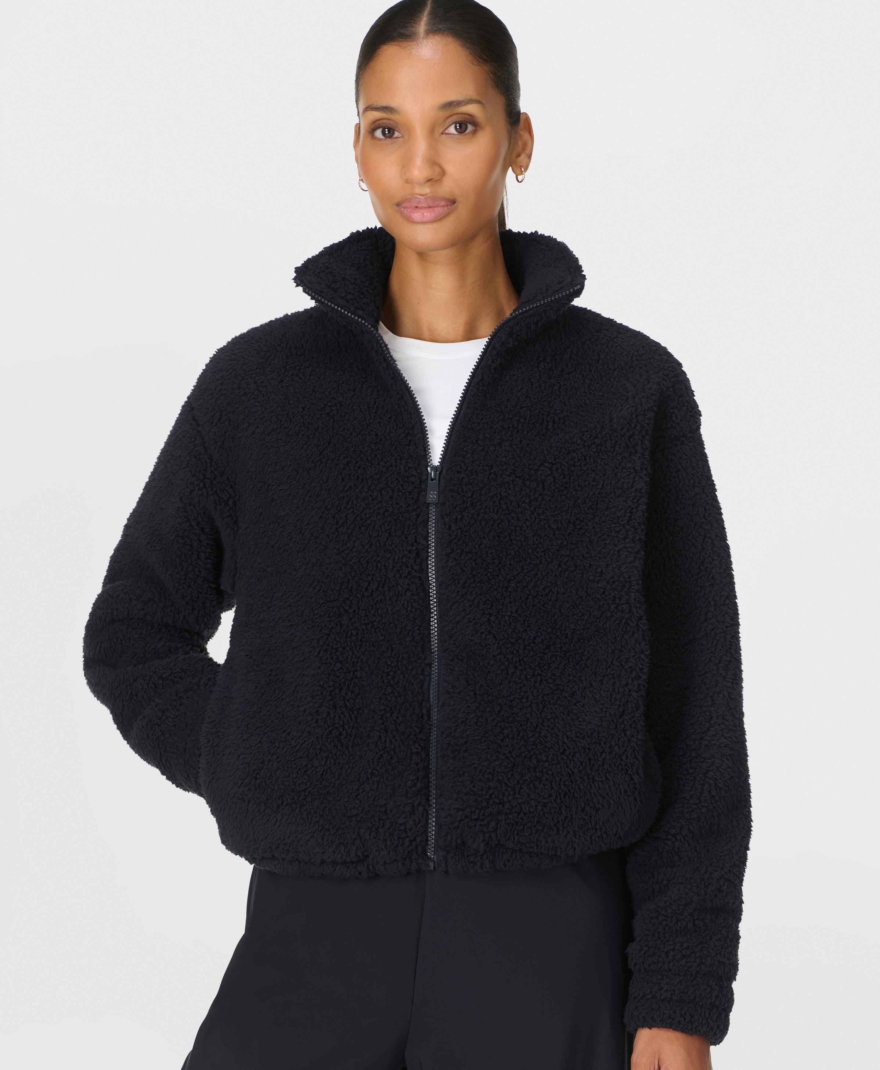 Canyon Fleece Zip Up - Black | Women's Jumpers + Hoodies | Sweaty Betty