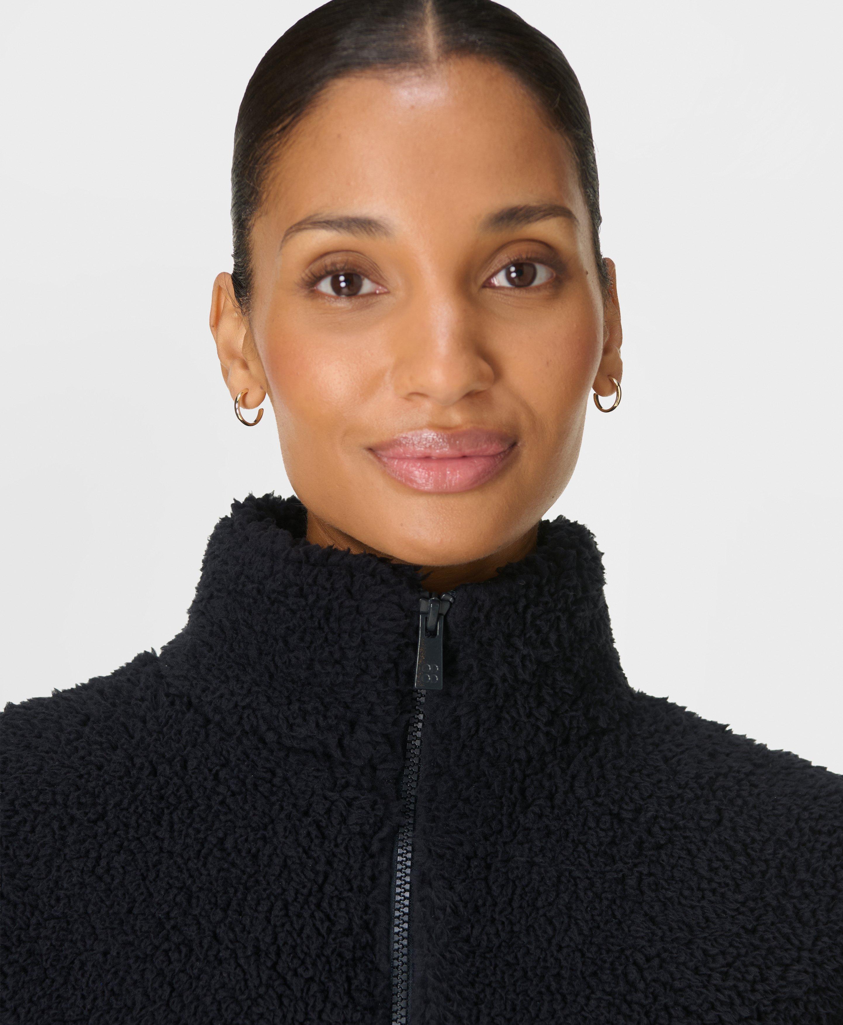 Canyon Fleece Zip-Up - Black | Women's Sweaters + Hoodies | Sweaty