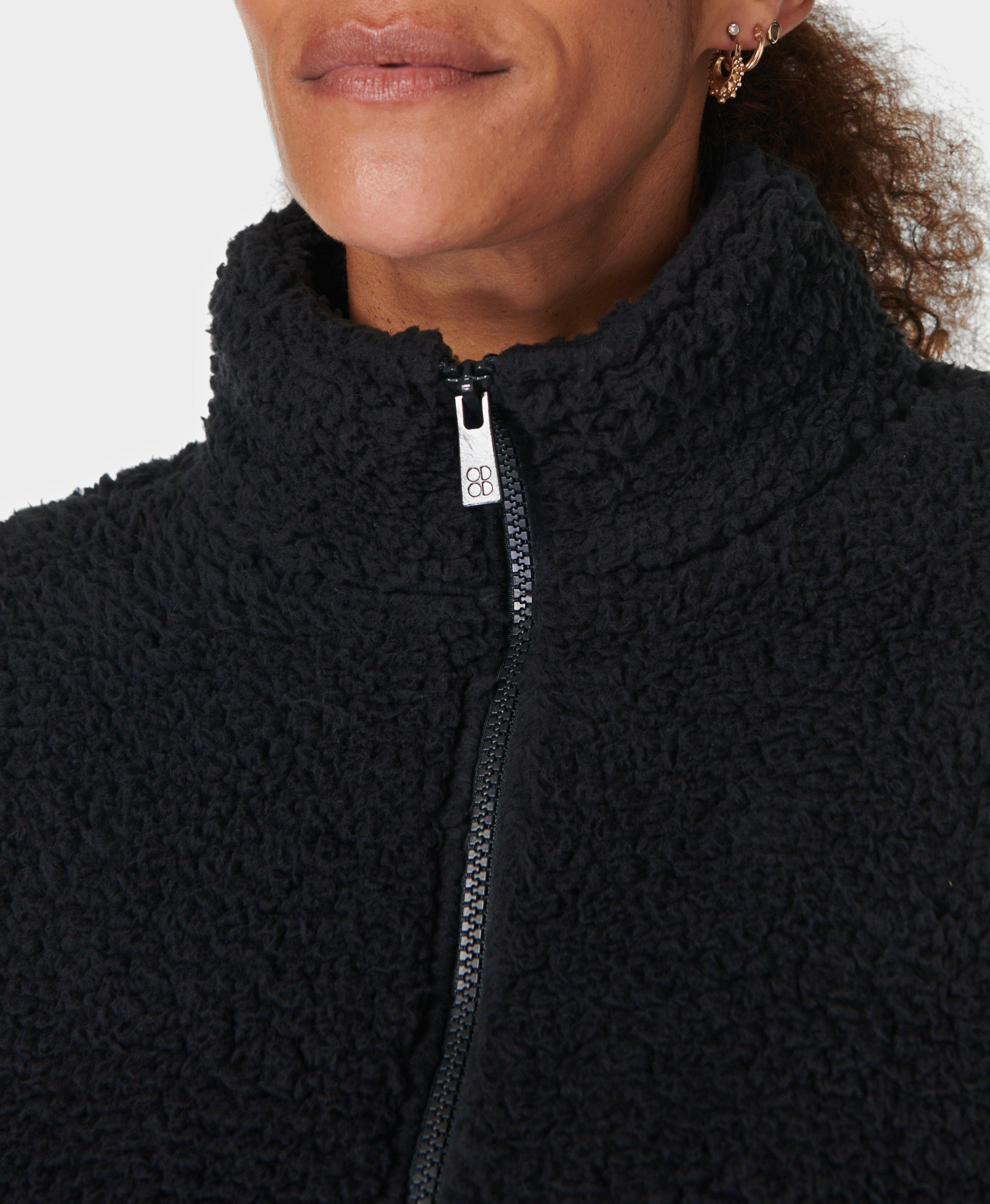 Canyon Fleece Zip Up Black Women s Sweaters Hoodies Sweaty Betty