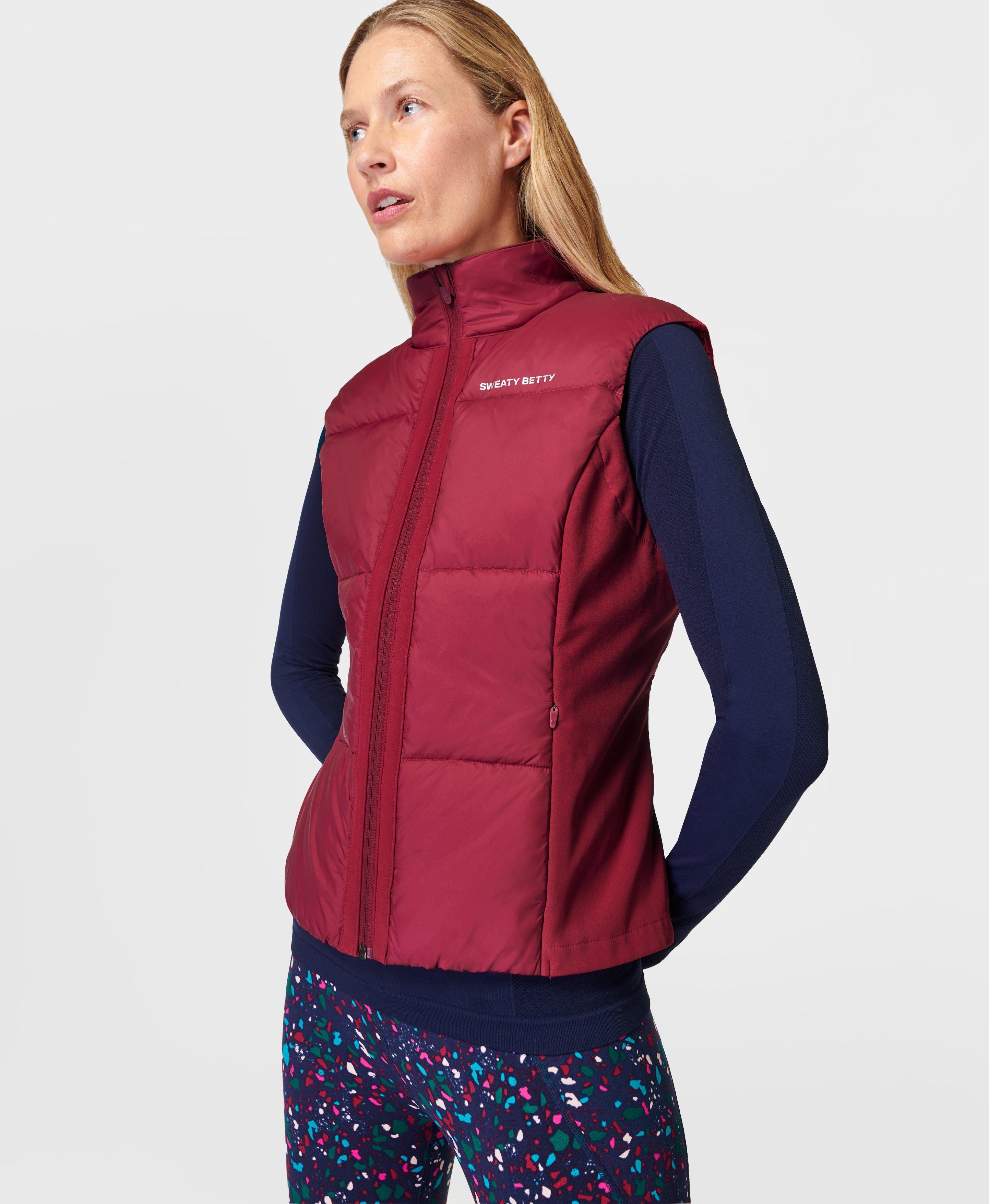 Accelerate Elite Running Gilet - Vamp Red, Women's Jackets & Coats