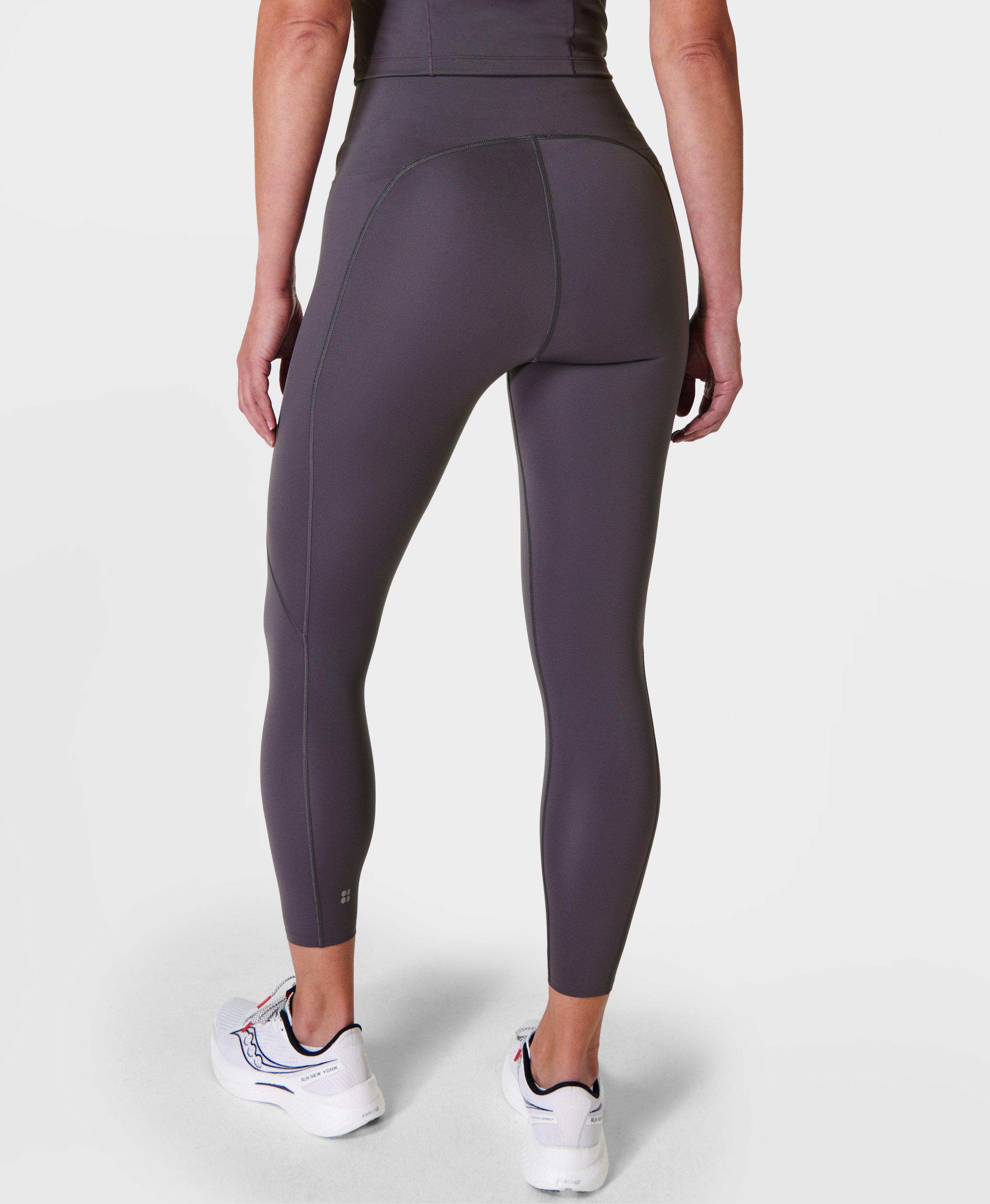 Power UltraSculpt Curve High-Waisted 7/8 Gym Leggings - Urban Grey, Women's Leggings