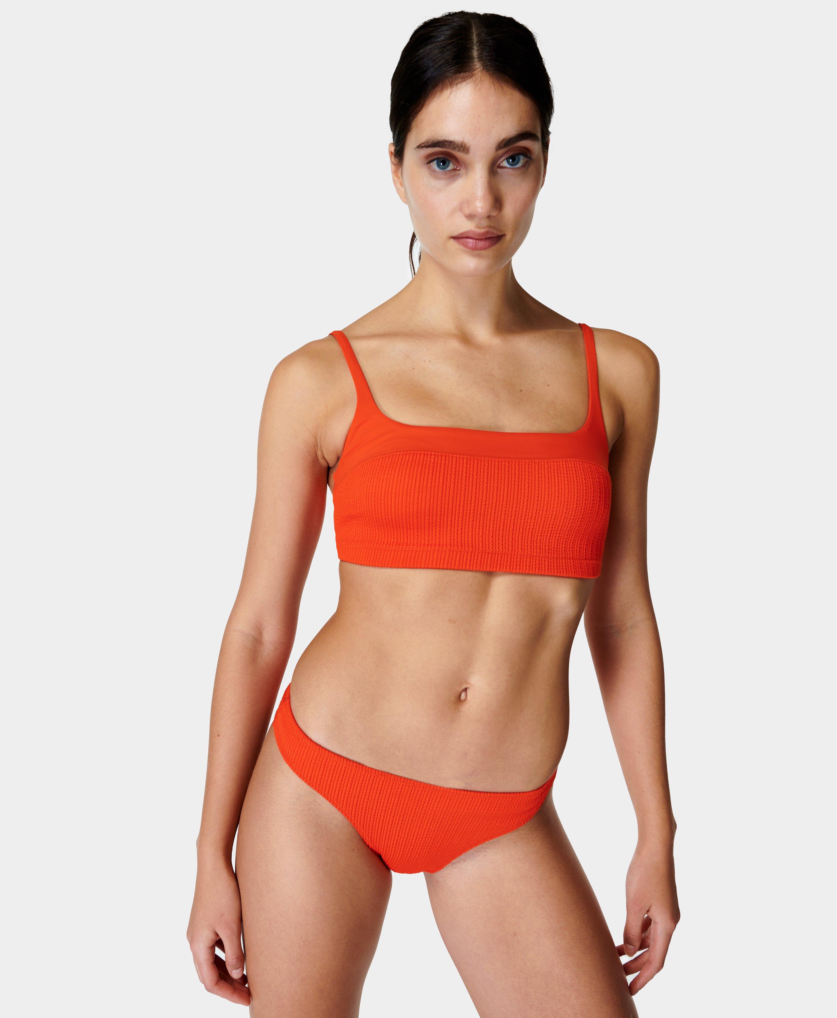Capri Crinkled Square Neck Bikini Top