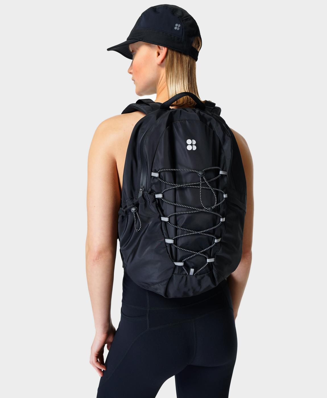 Sweaty Betty on The Go Backpack, Black, Women's One Size