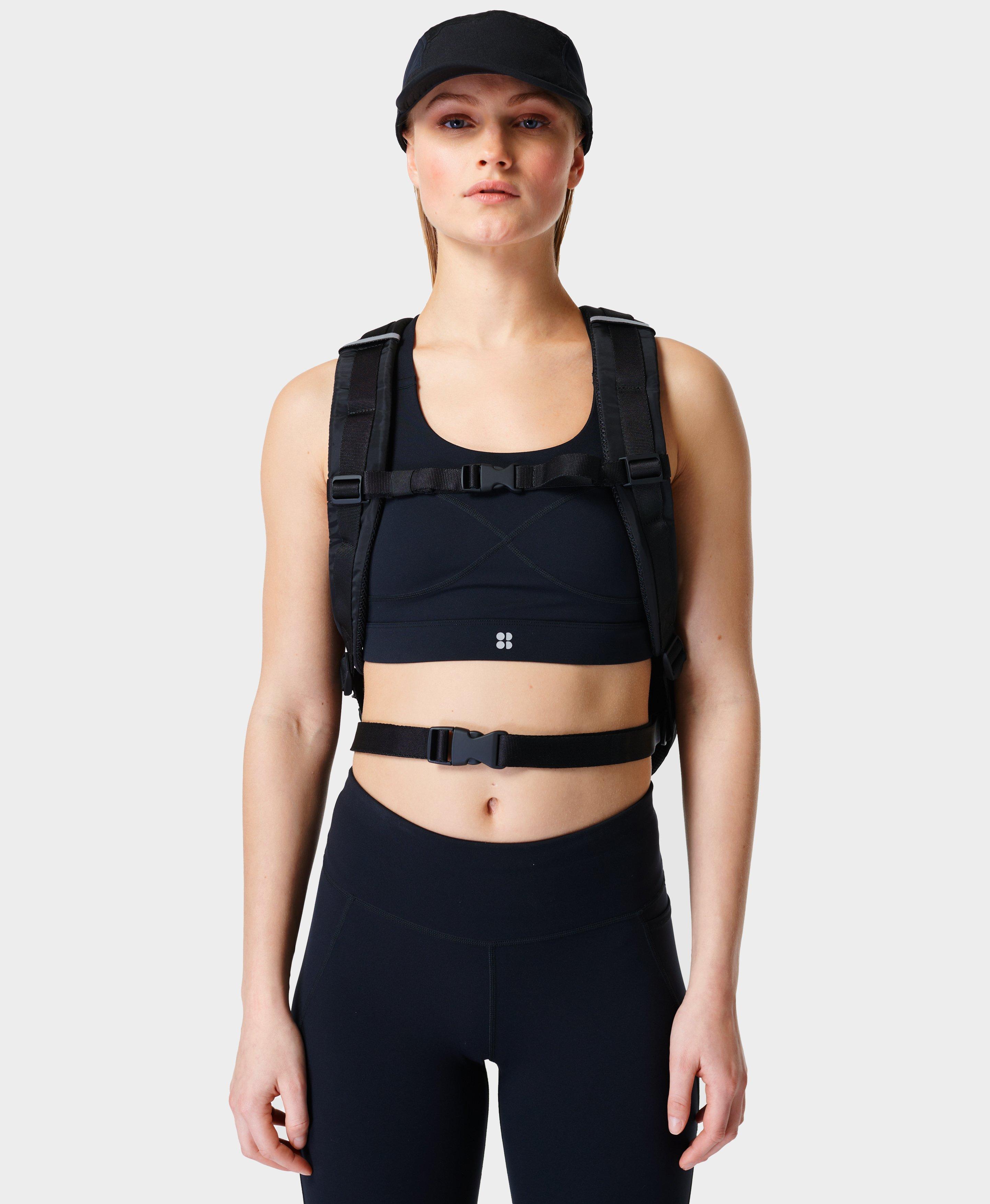 NWT Sweaty Betty gray multi use backpack yoga bag
