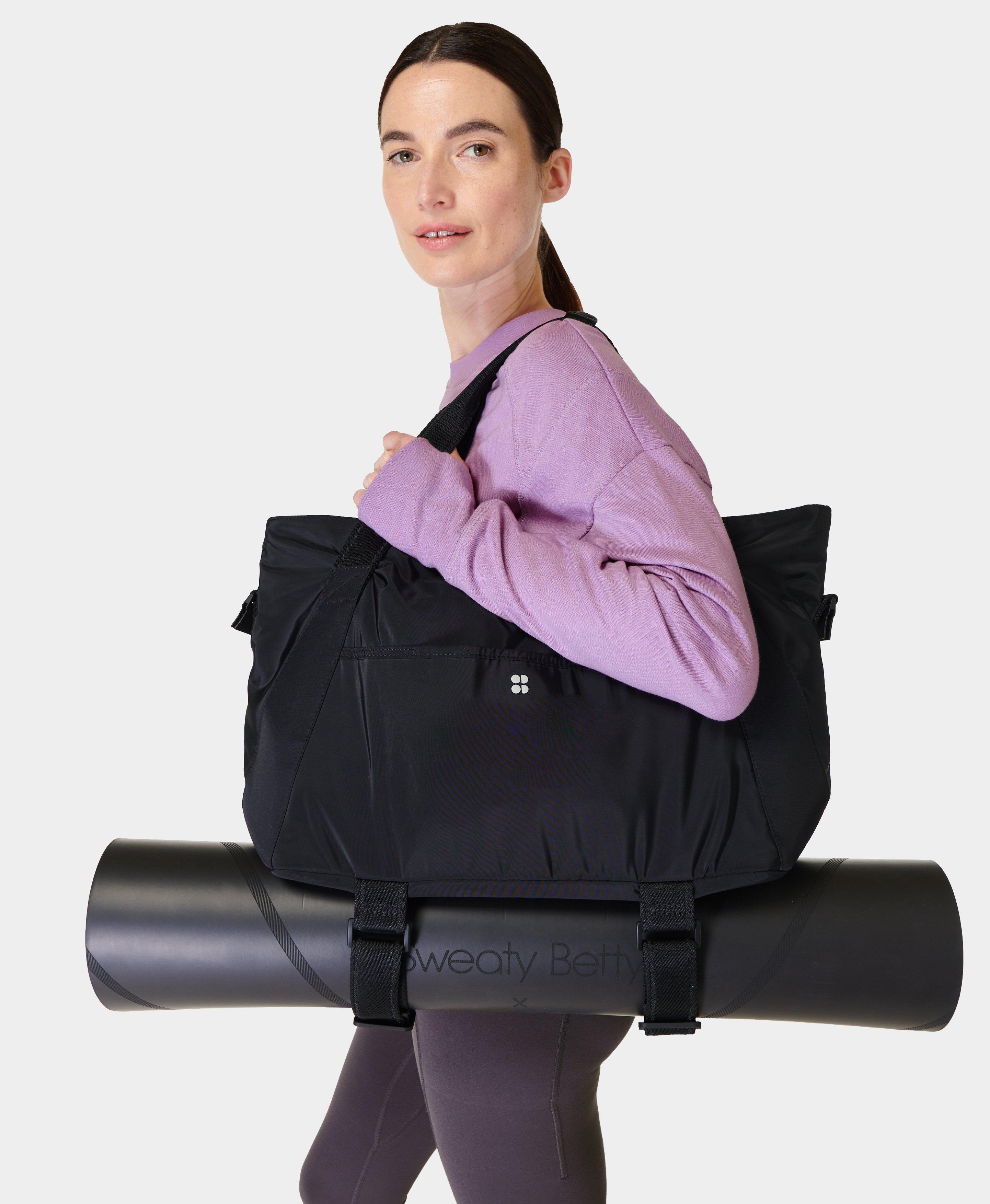 Sweaty Betty Icon Luxe Gym Bag in Black