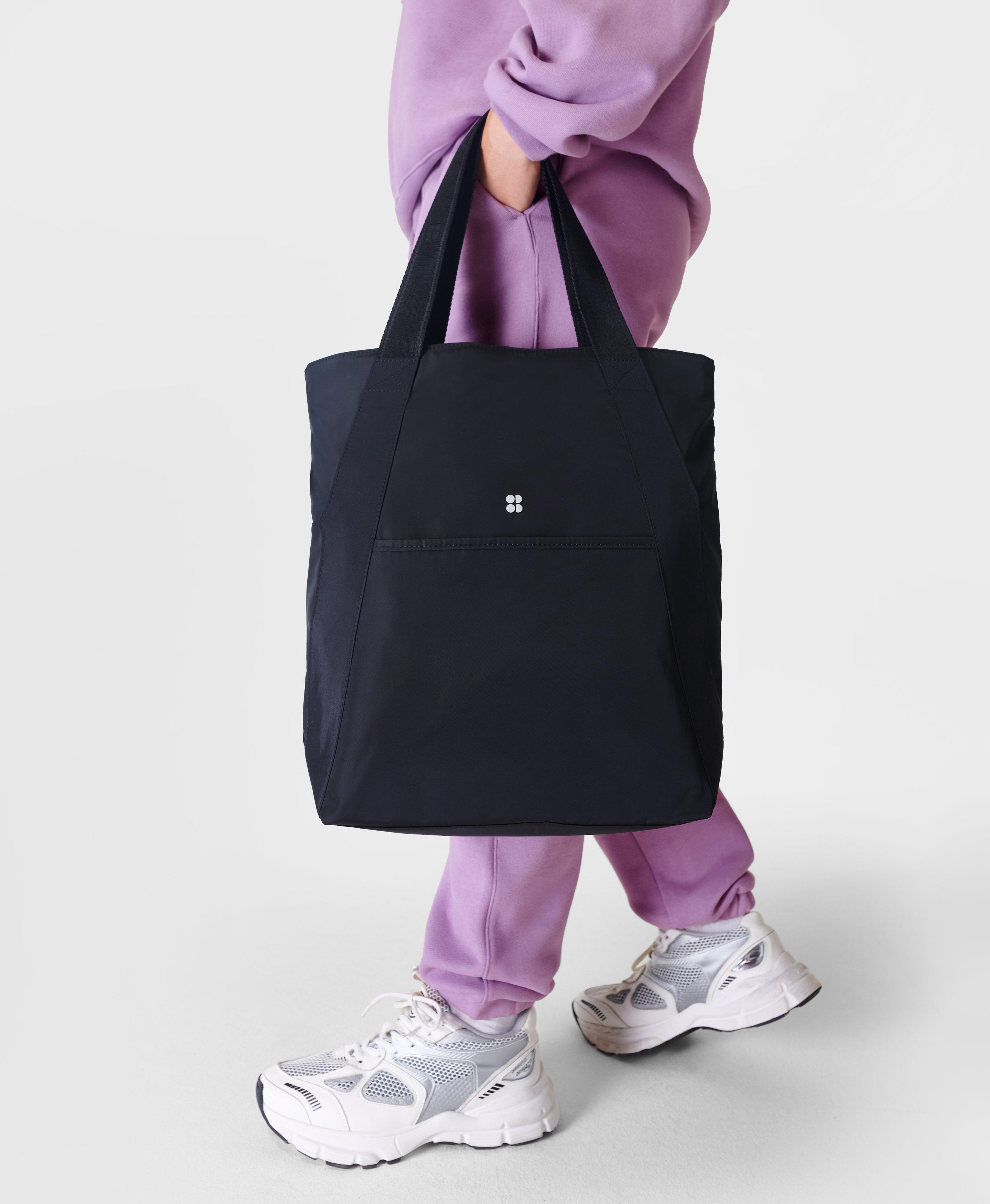 Black Icon nylon tote bag, Sweaty Betty