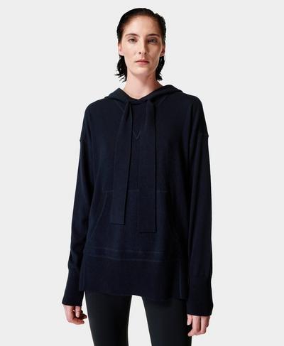 Modern Relaxed Hoodie , French Navy Blue | Sweaty Betty