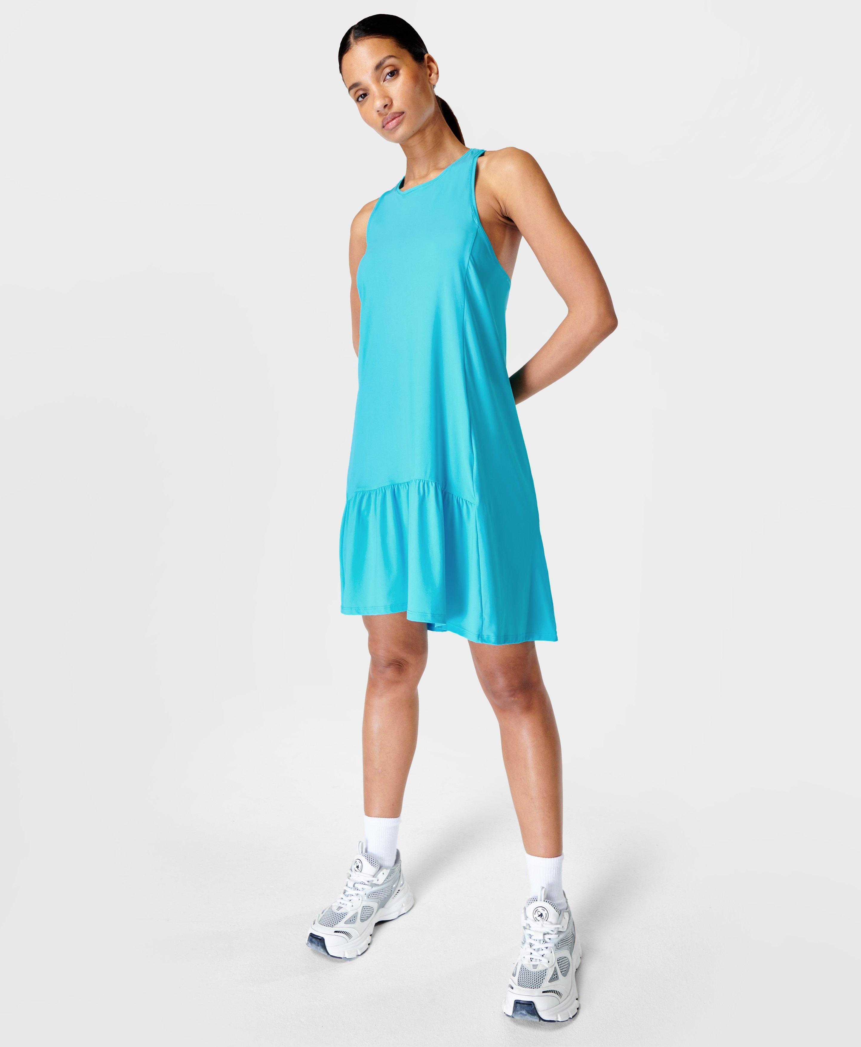 Explorer Club Mini Dress - seaglassblue - Sweaty Betty