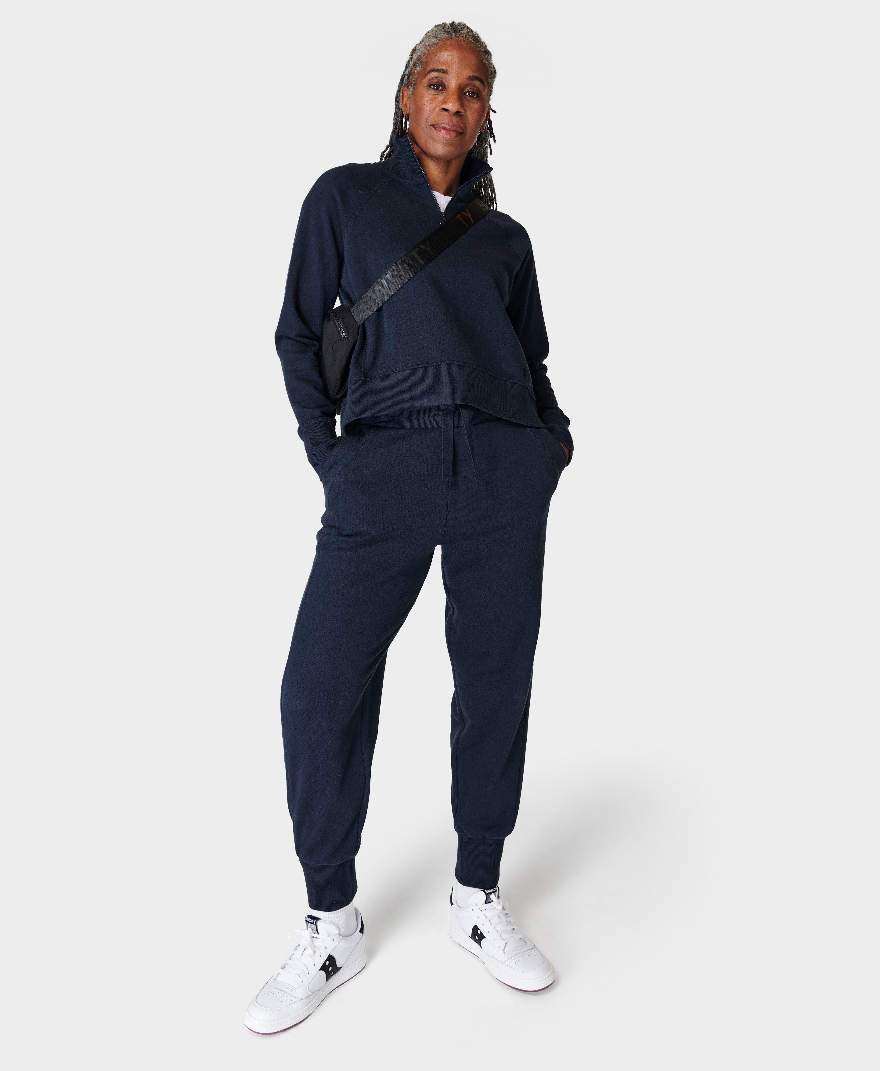 Revive Cuffed Jogger - Navy Blue  Women's Trousers & Yoga Pants