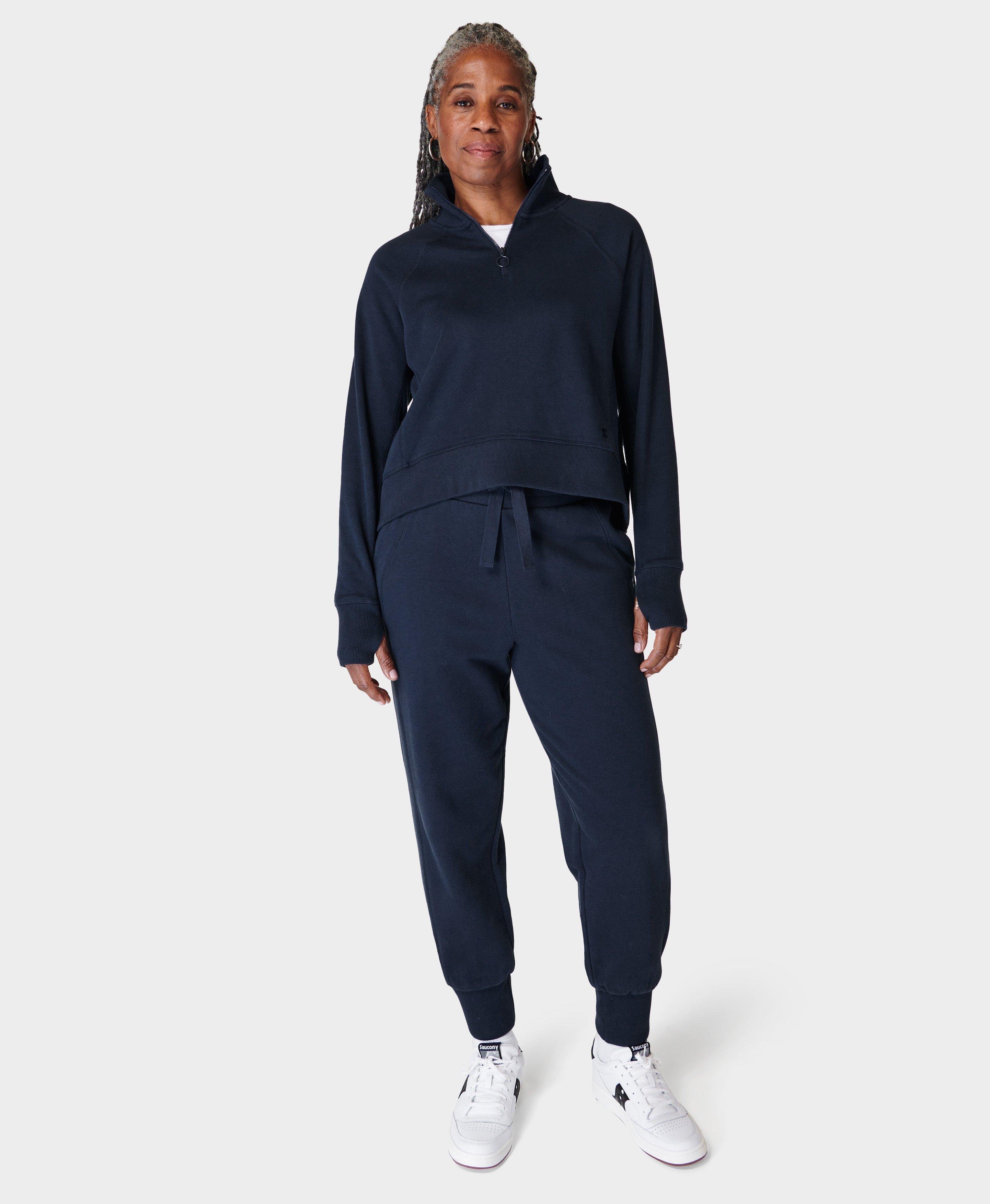 Sweaty Betty Sand Wash Cuffed Joggers, Lightning Blue at John