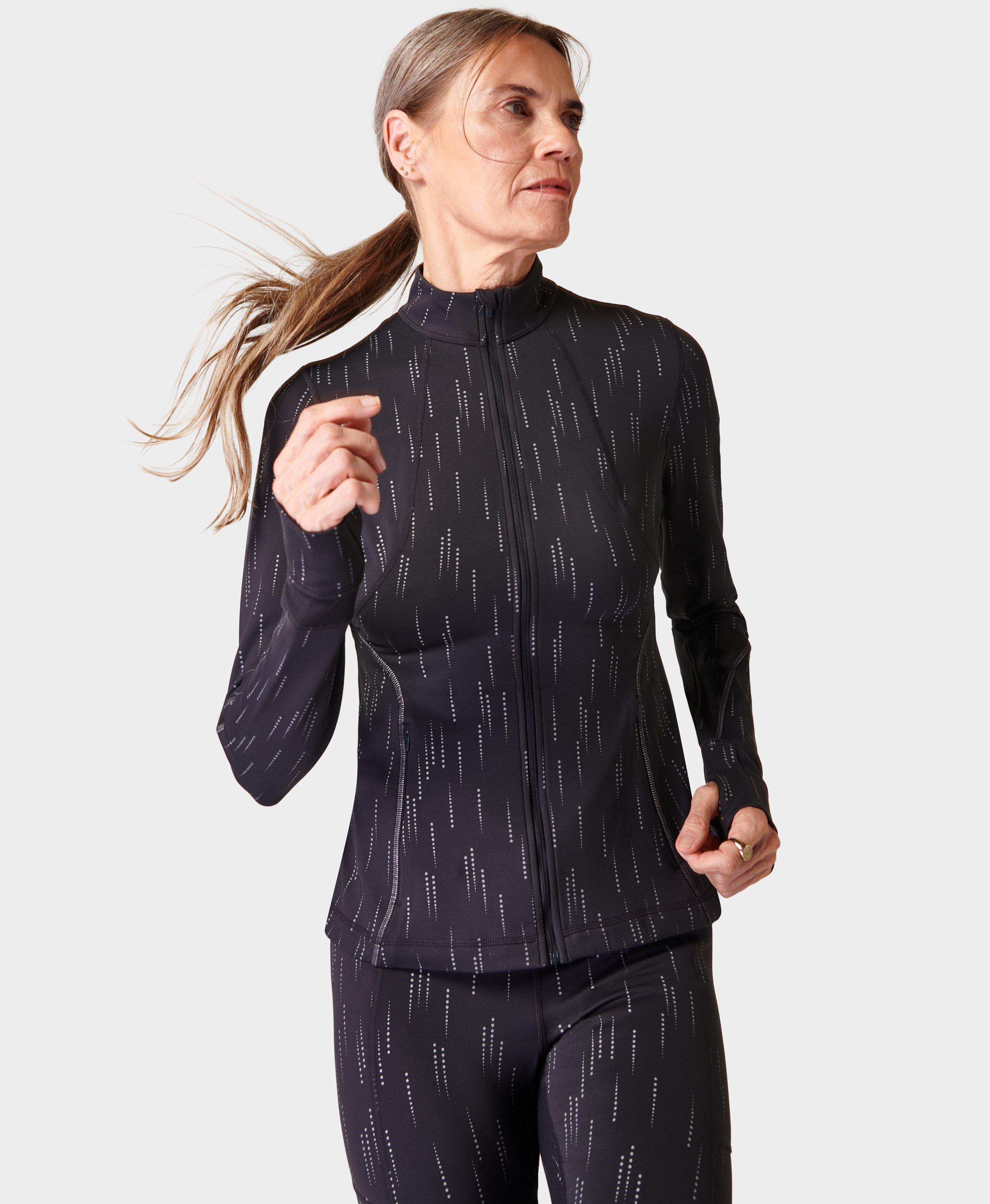 Sweaty Betty THERMA BOOST RUNNING ZIP UP MIDLAYER REFLECTIVE - Running  jacket - grey/dark grey 