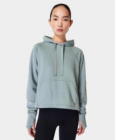 Revive Cropped Hoodie, Vapour Blue | Sweaty Betty