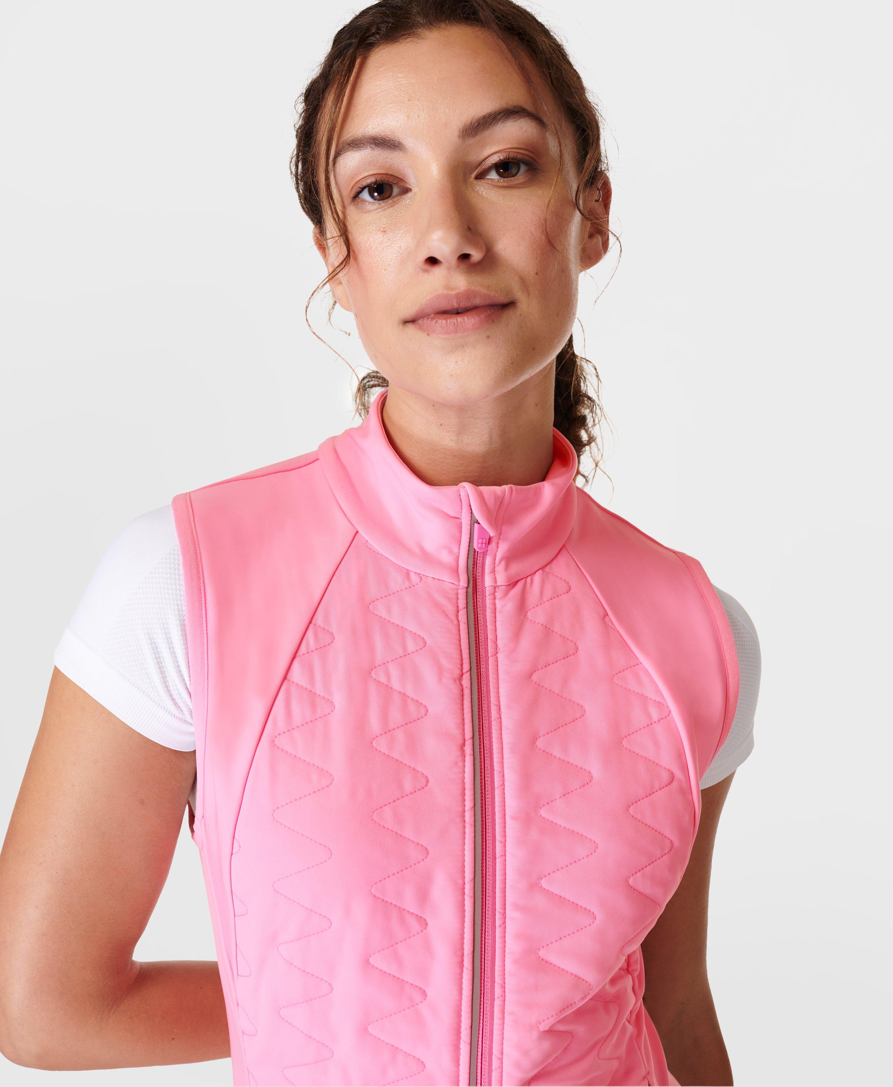 Light Speed Running Gilet Sparkling Pink Women s Jackets