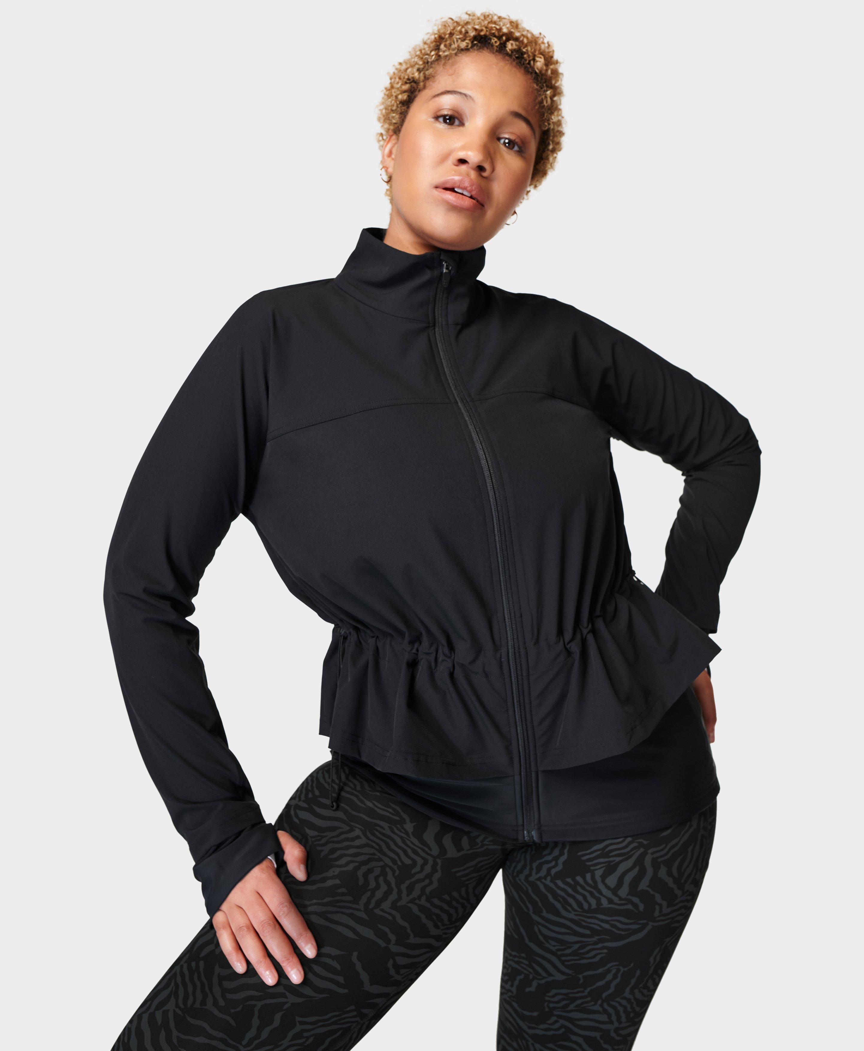 Fast Lane Running Jacket, Black | Sweaty Betty