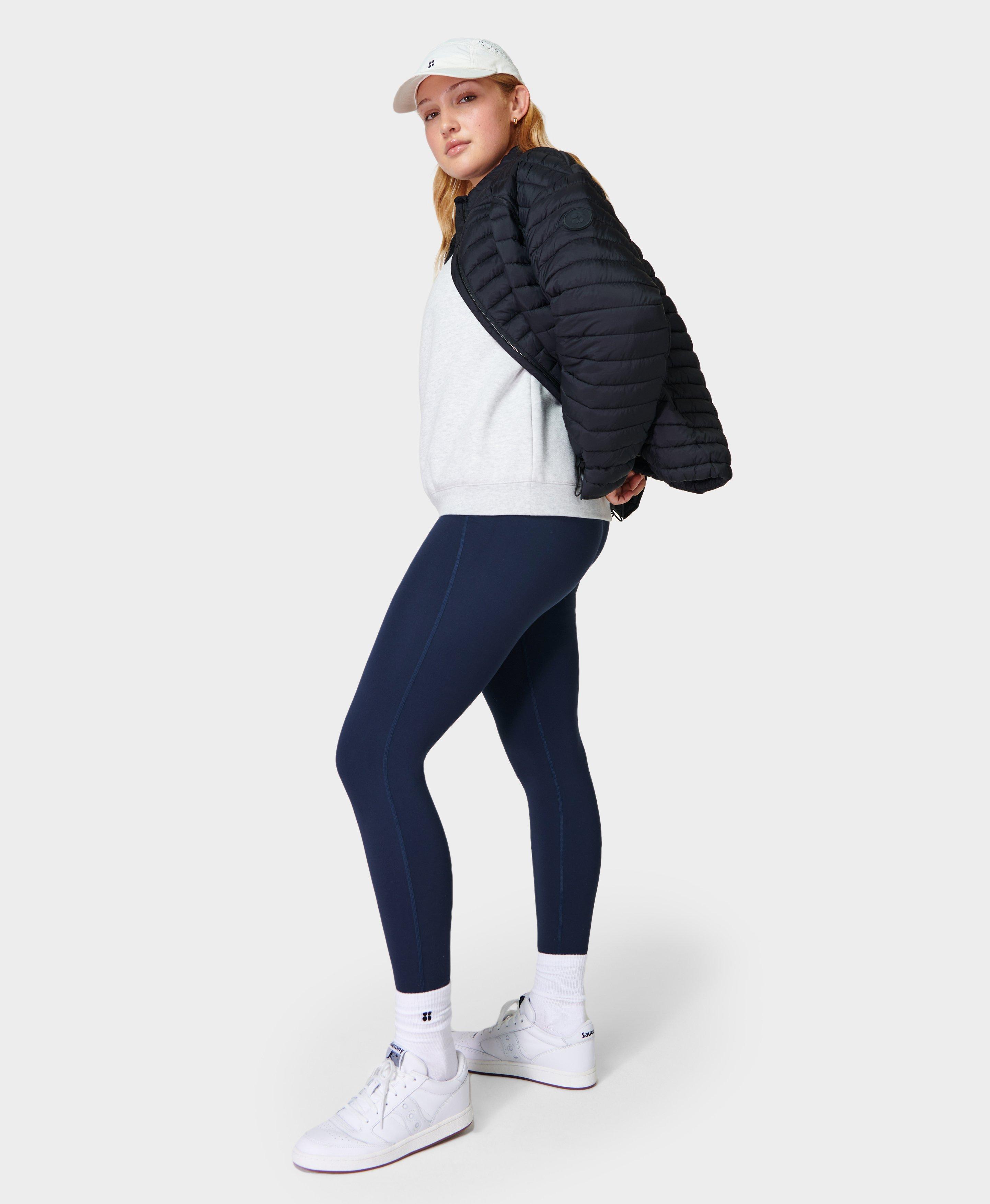 Sweaty Betty All Day Embossed Leggings, Blue Textured at John