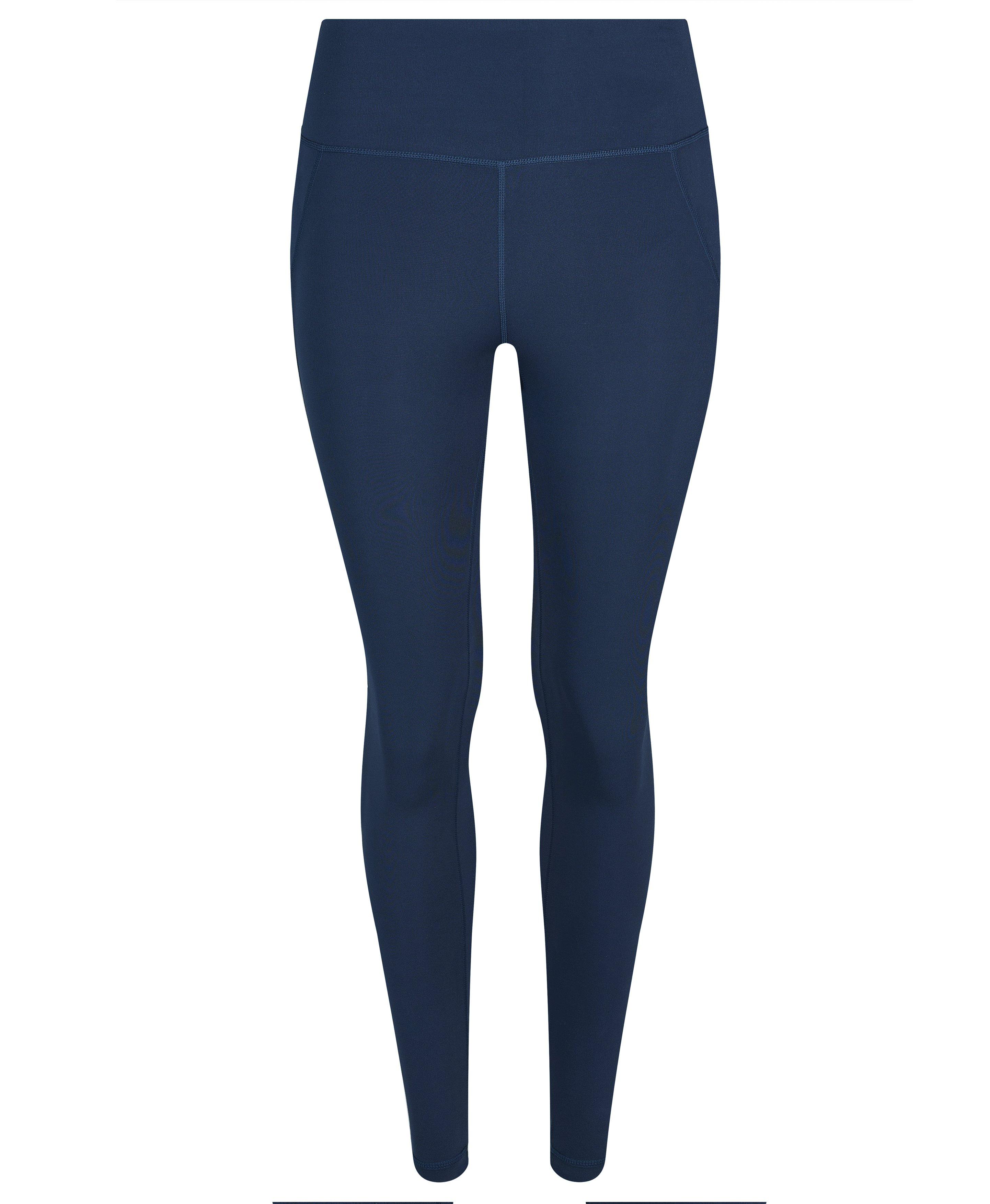 UUE 28Inseam Navy Blue Leggings with Pockets for Women, High Waisted Yoga  Pants Tummy Control, Workout Tights Leggings Full Length
