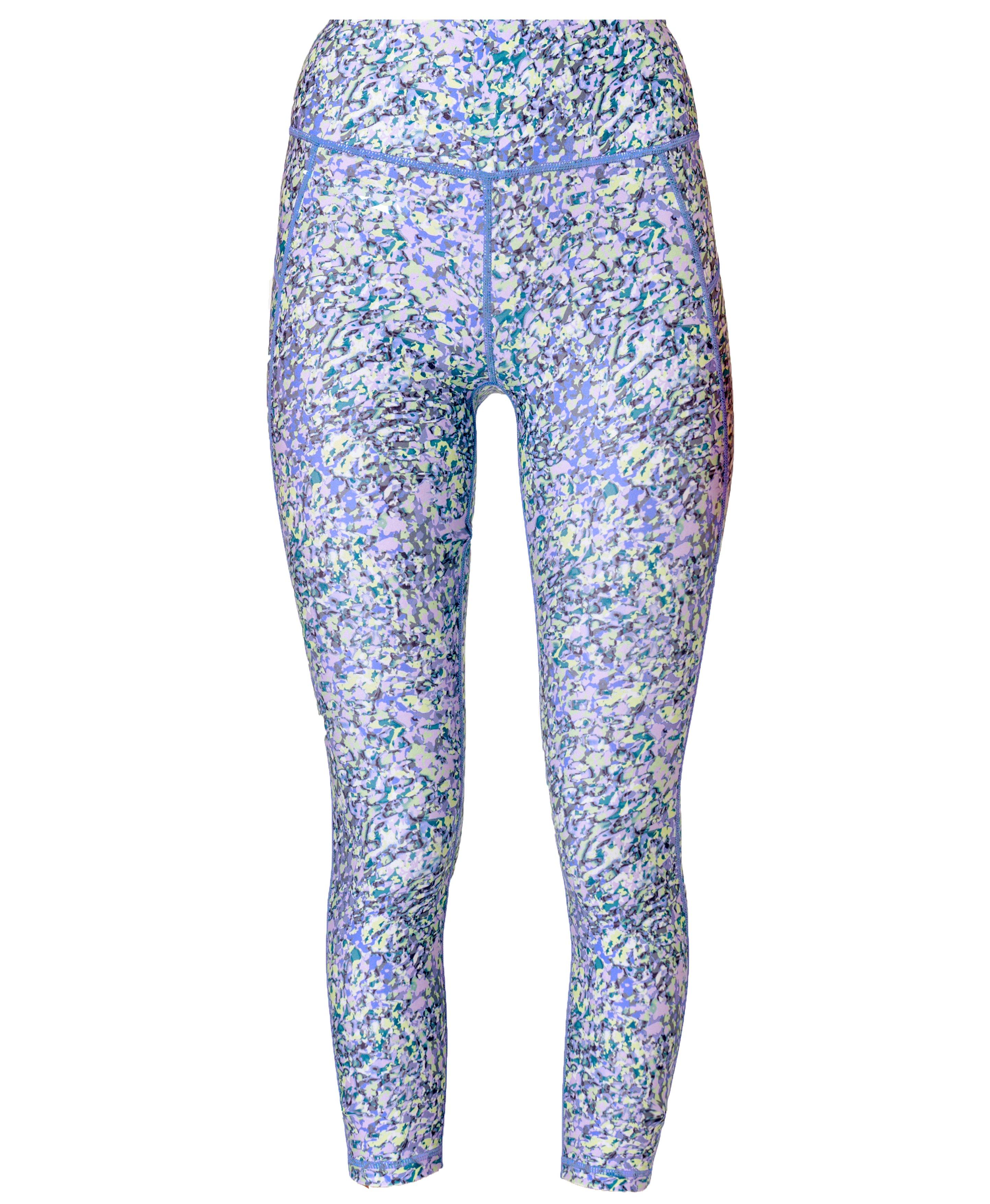 Aqua Glitter Leggings