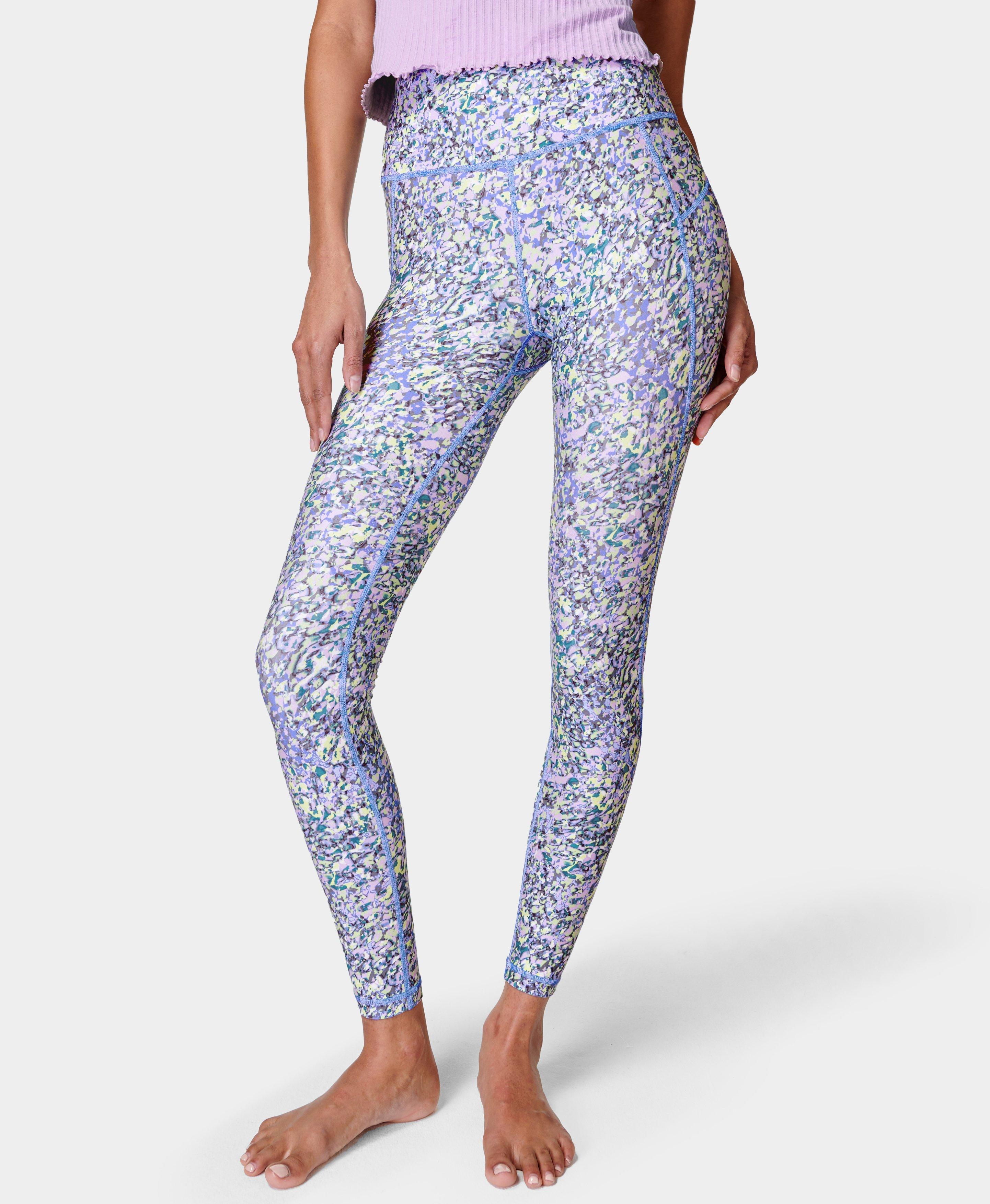 Purple Sparkle Full Length Leggings/Tights