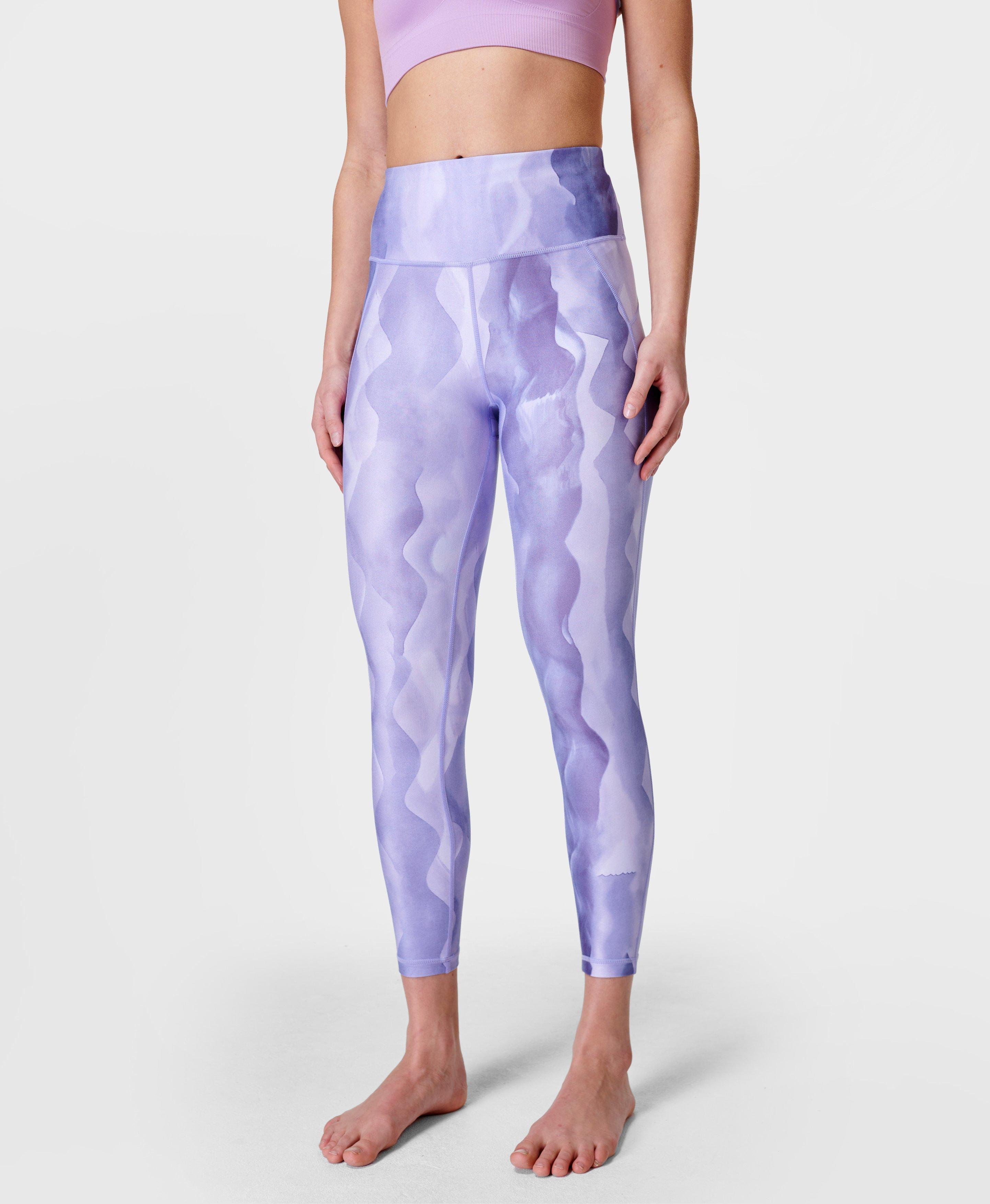 Super shiny and smooth vintage 80s purple leggings. - Depop