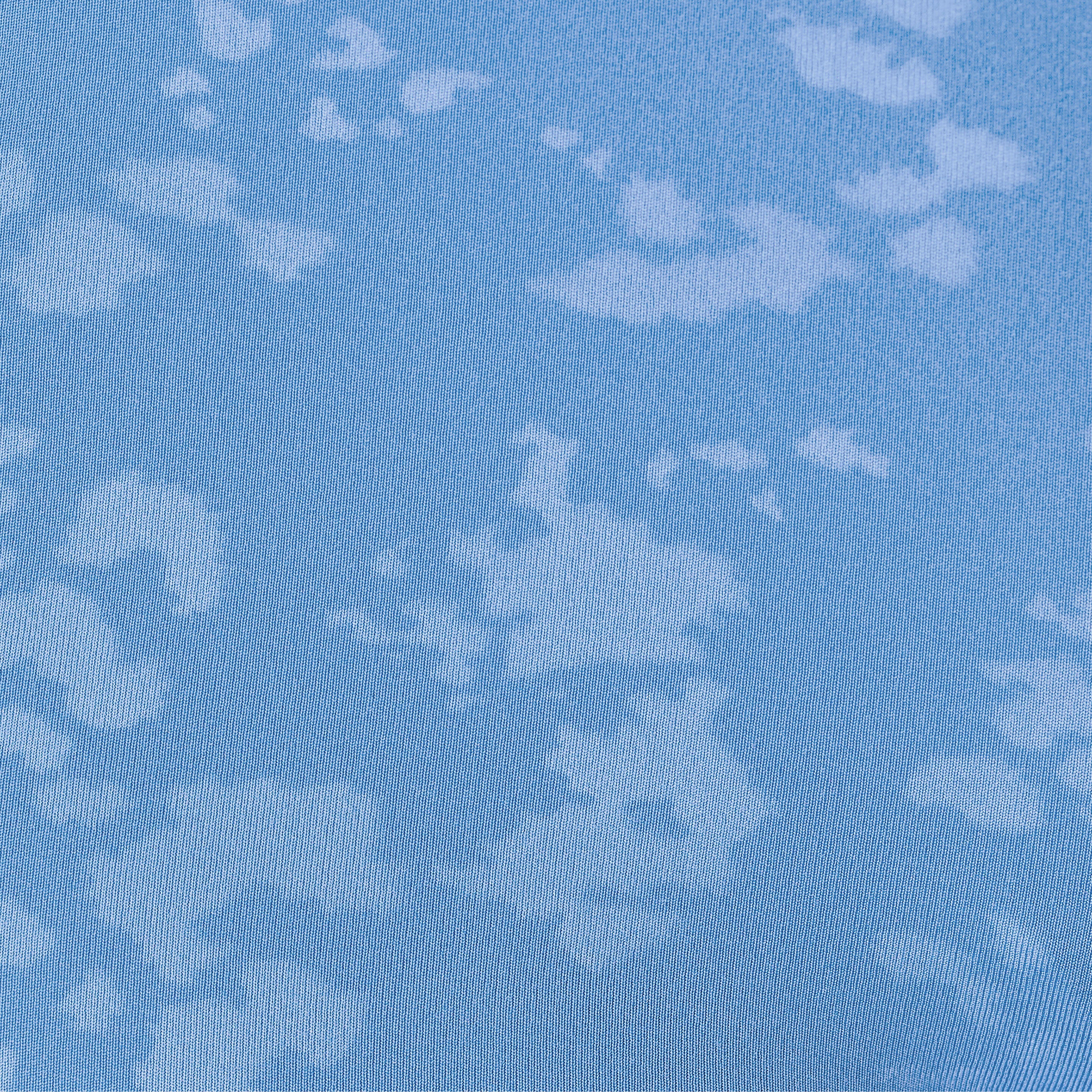 Swatch color Blue Sea Foam Emboss Print