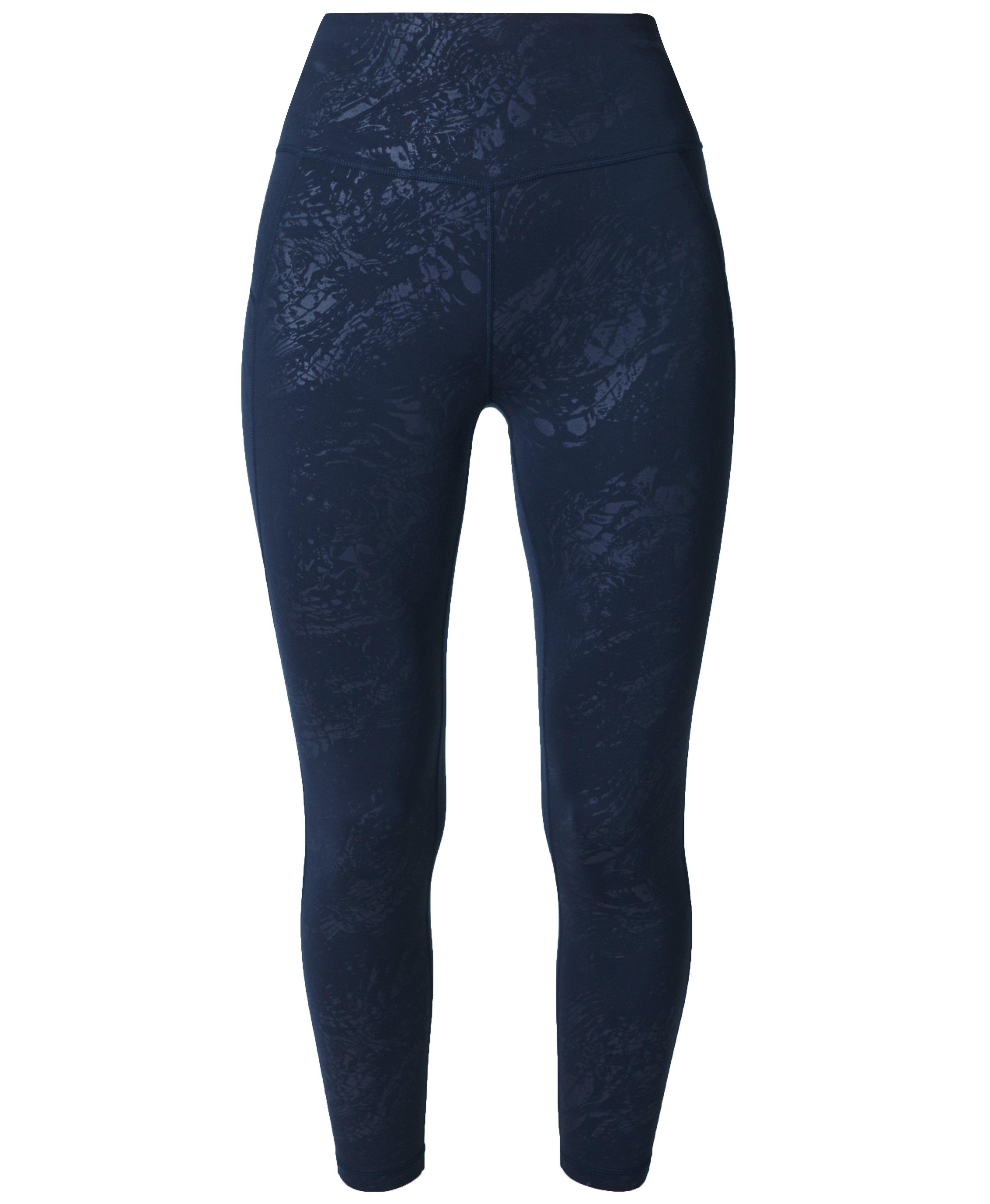 EVERLAST Woman's Black/ Light blue Stretch cotton leggings with Everlast  print