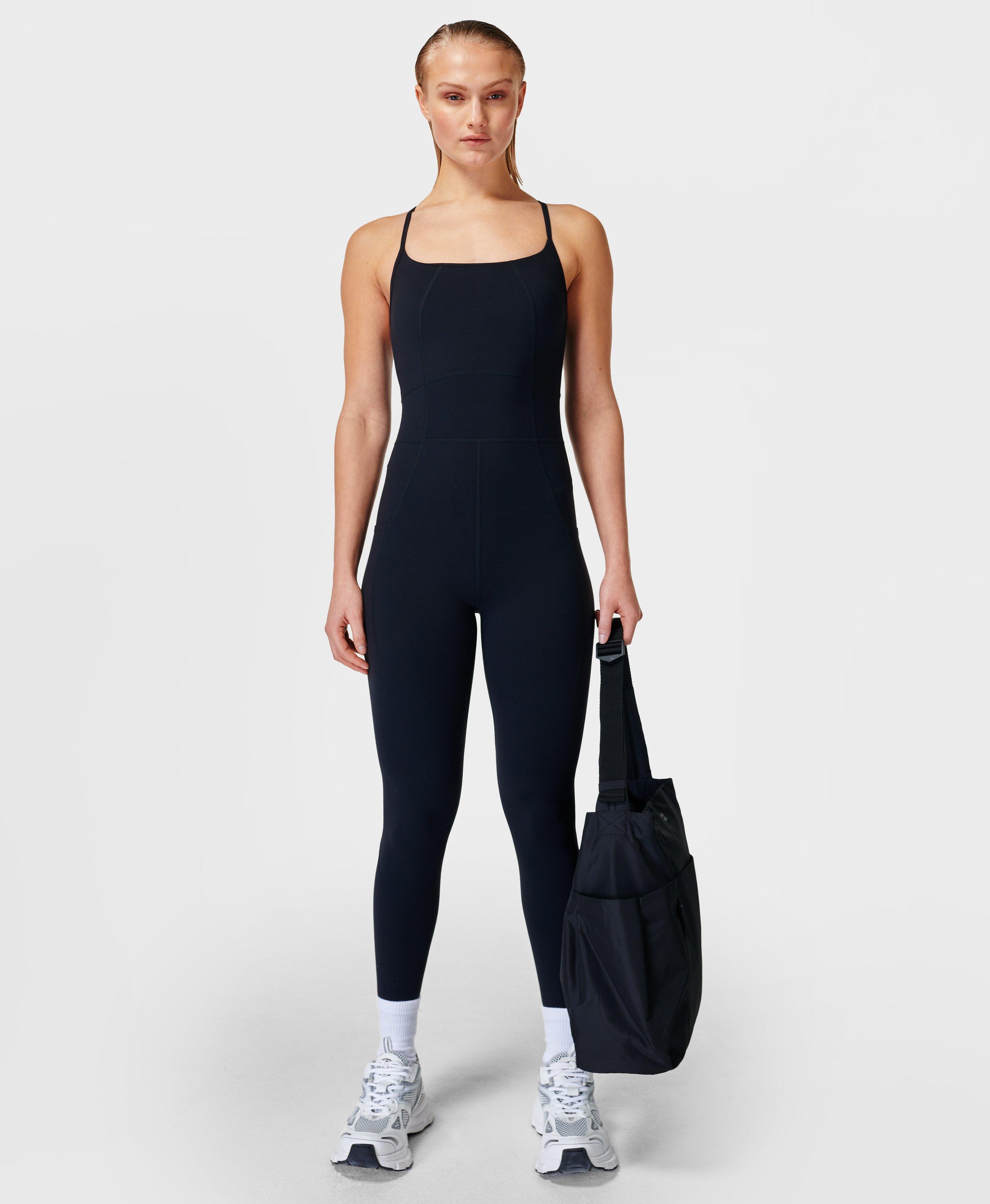 sweaty betty black jumpsuit