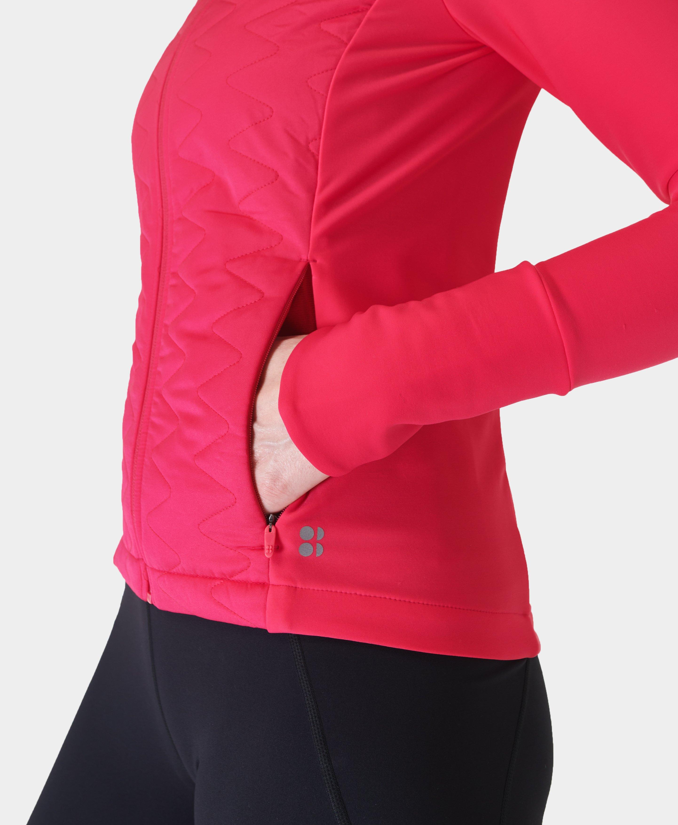 Under Armour ColdGear Half Zip Long Sleeve Womens Running Top - Pink