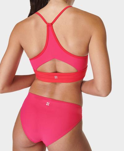 Aqua Xtra Life Bikini Top , Glow Pink | Sweaty Betty