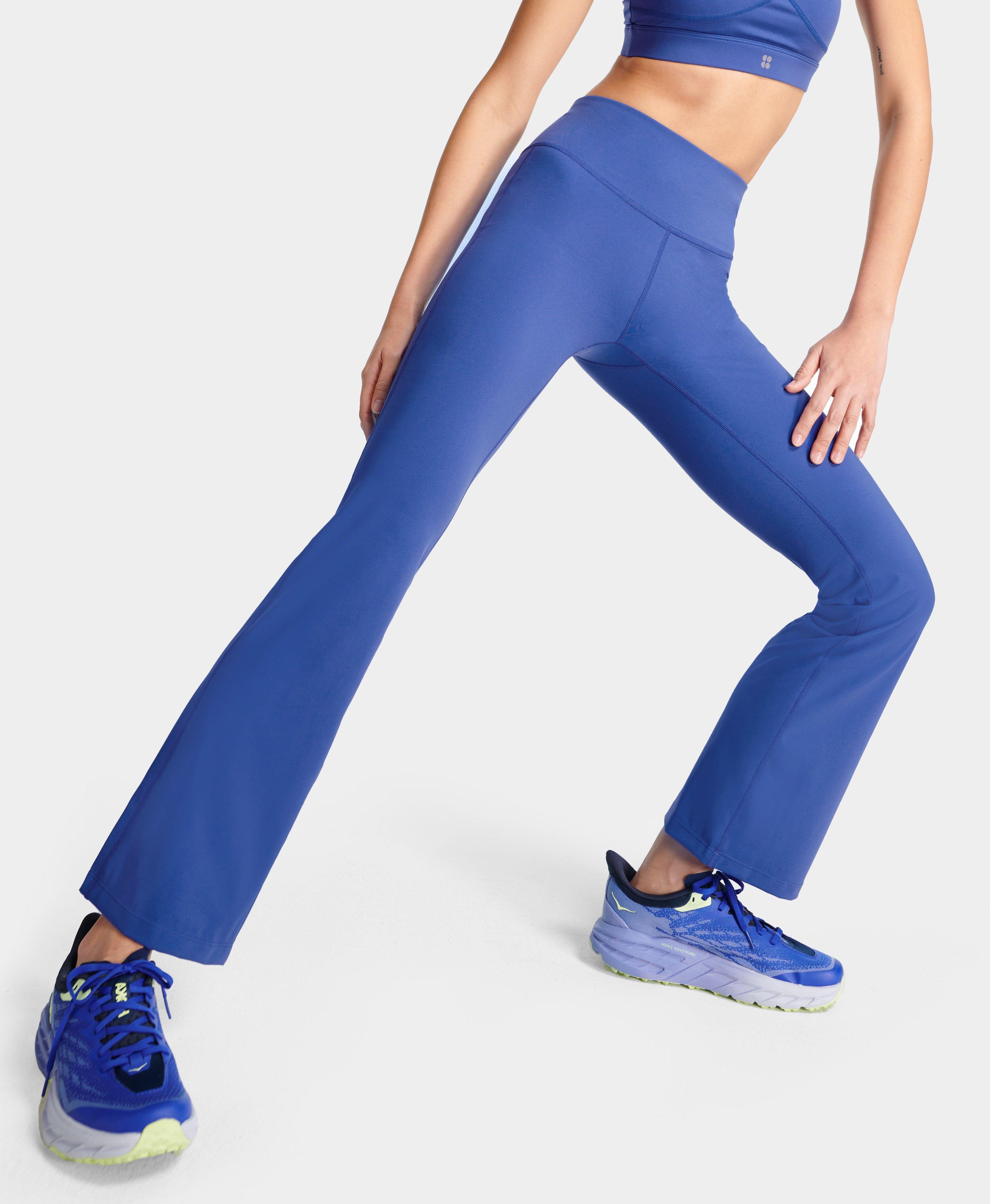 Power Bootcut Gym Trousers - Cabin Blue, Women's Trousers & Yoga Pants