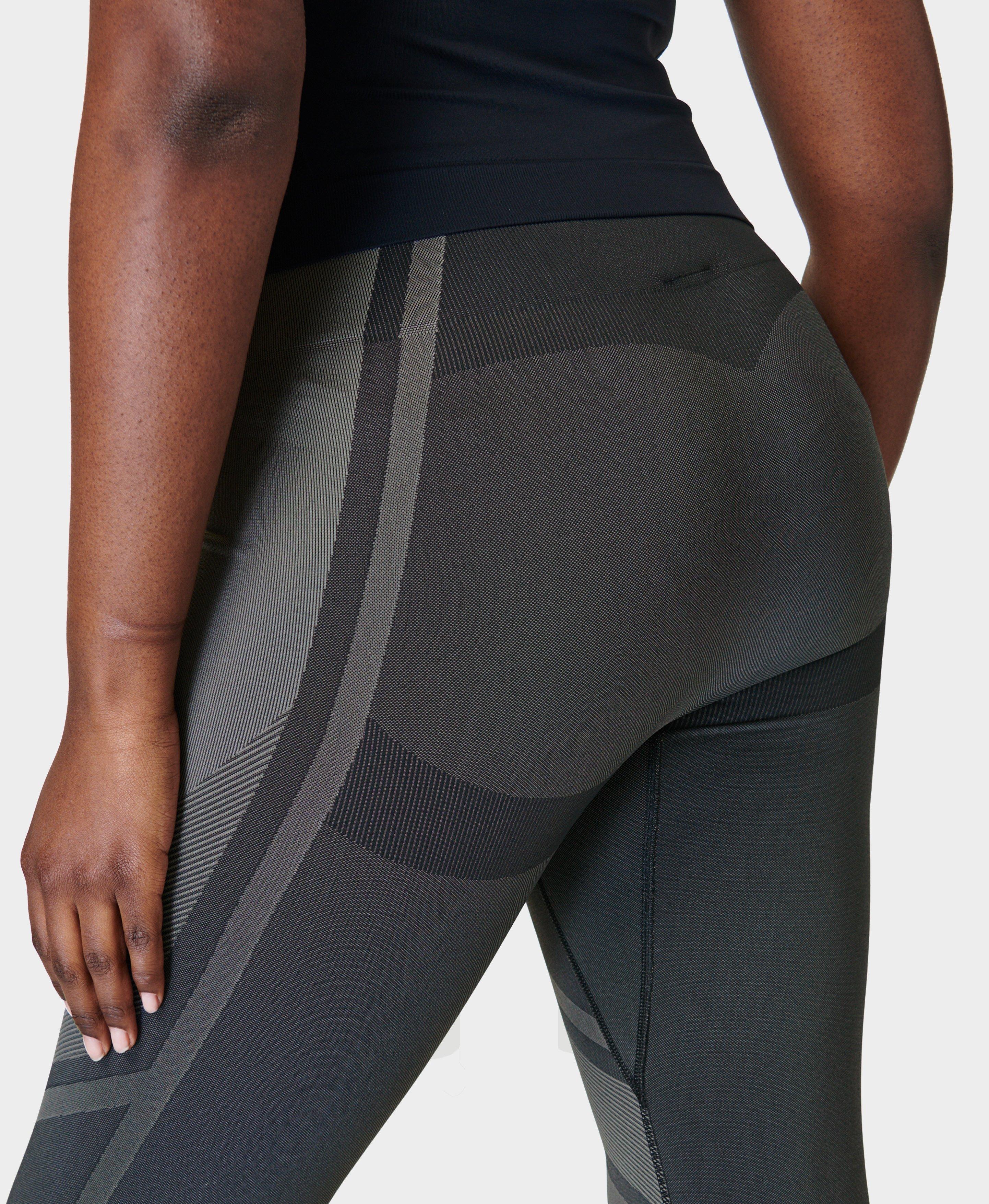 Silhouette Sculpt Seamless Gym Leggings - Black