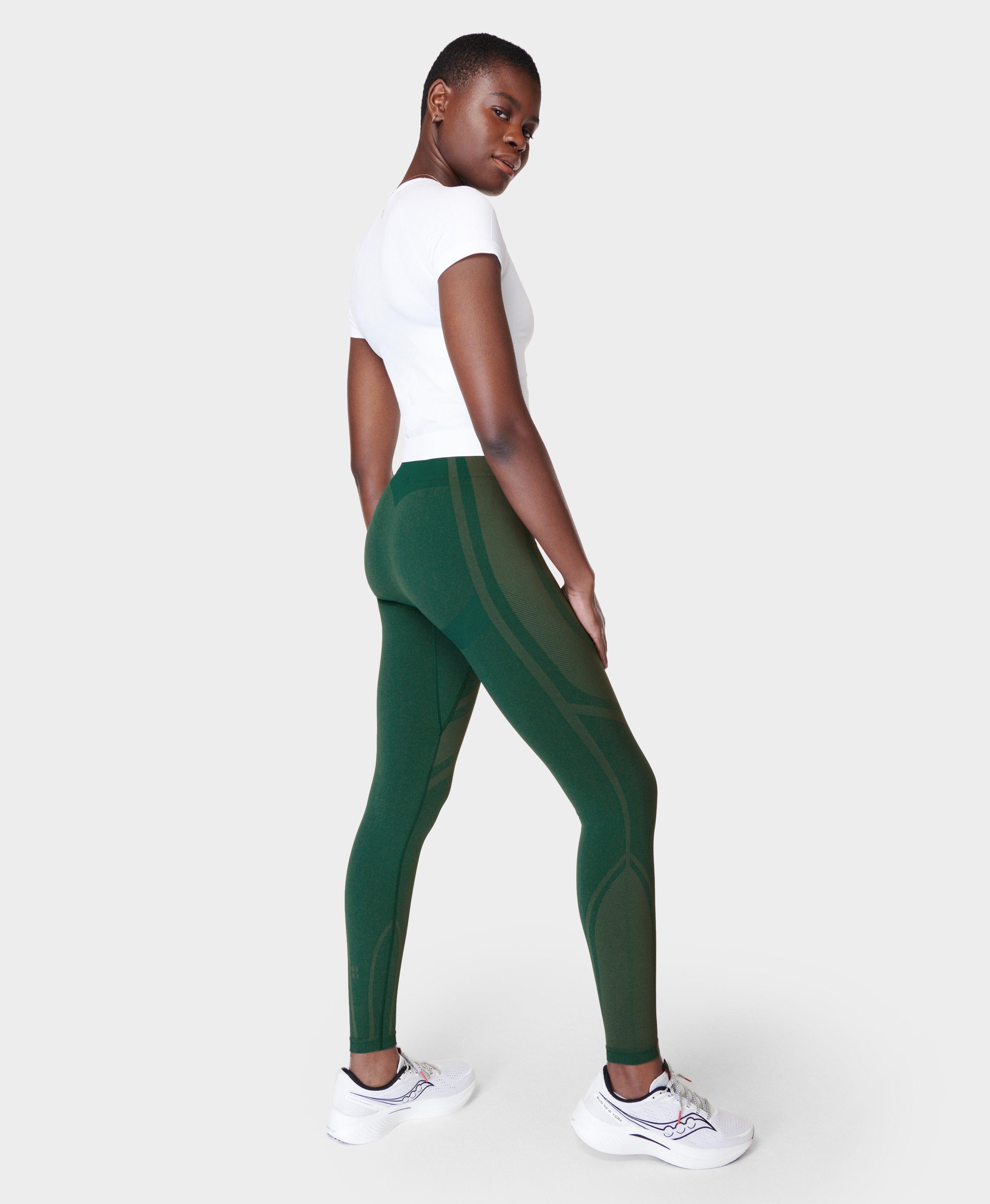 Silhouette Sculpt Seamless Workout Leggings - Retro Green, Women's Leggings