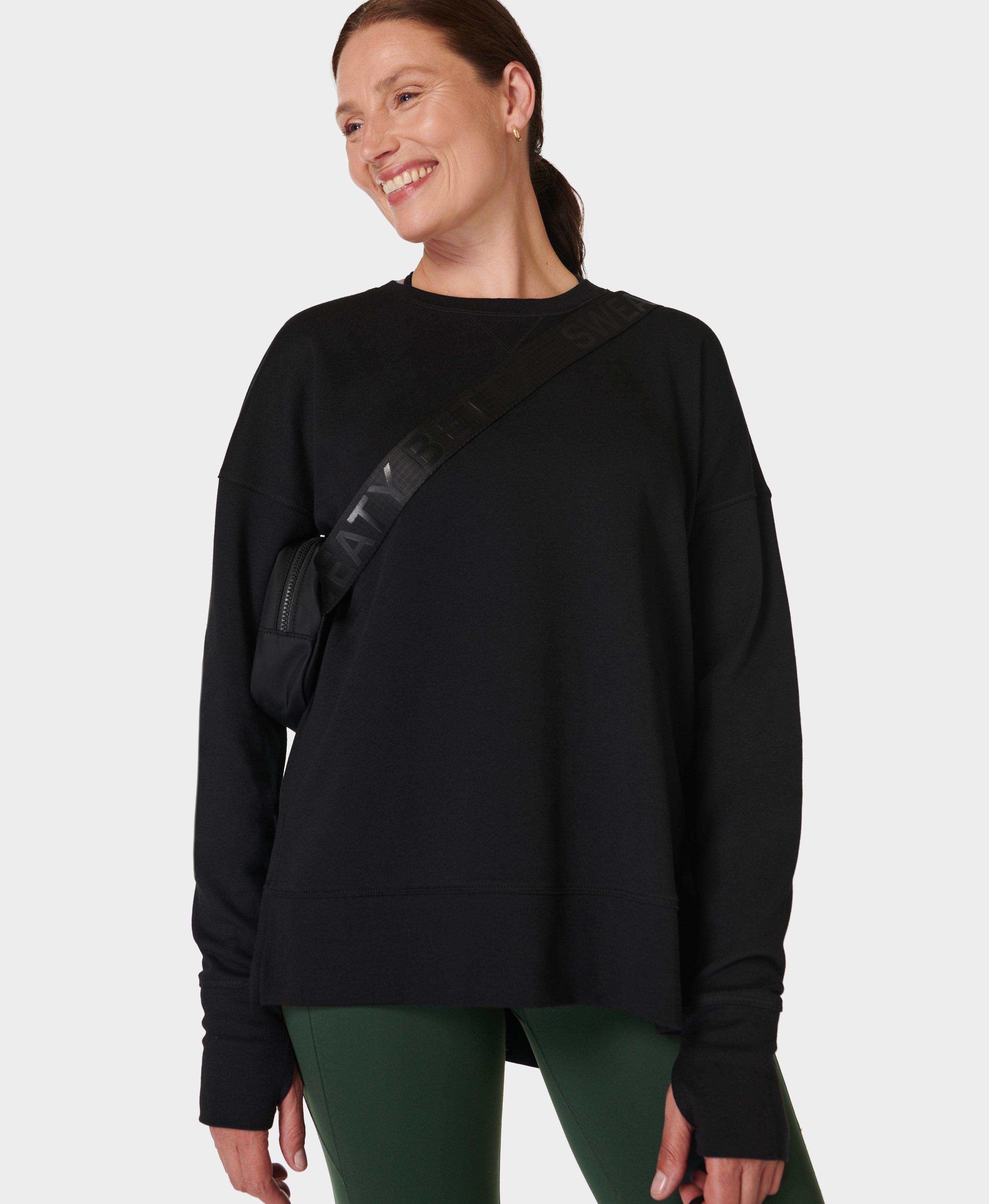 Sweaty Betty After Class Cotton Blend Crop Sweatshirt