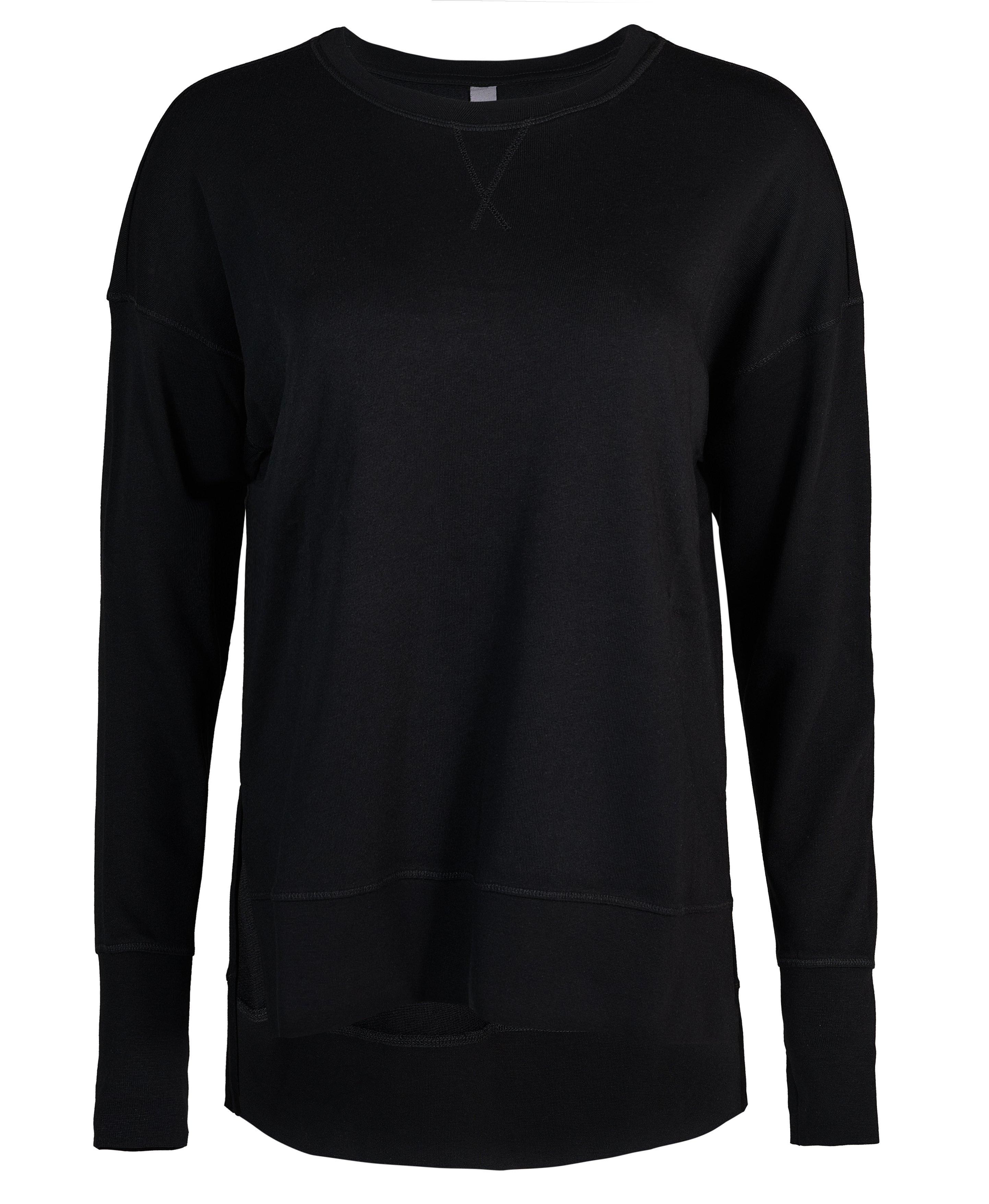 Black long best sale sleeve sweatshirt