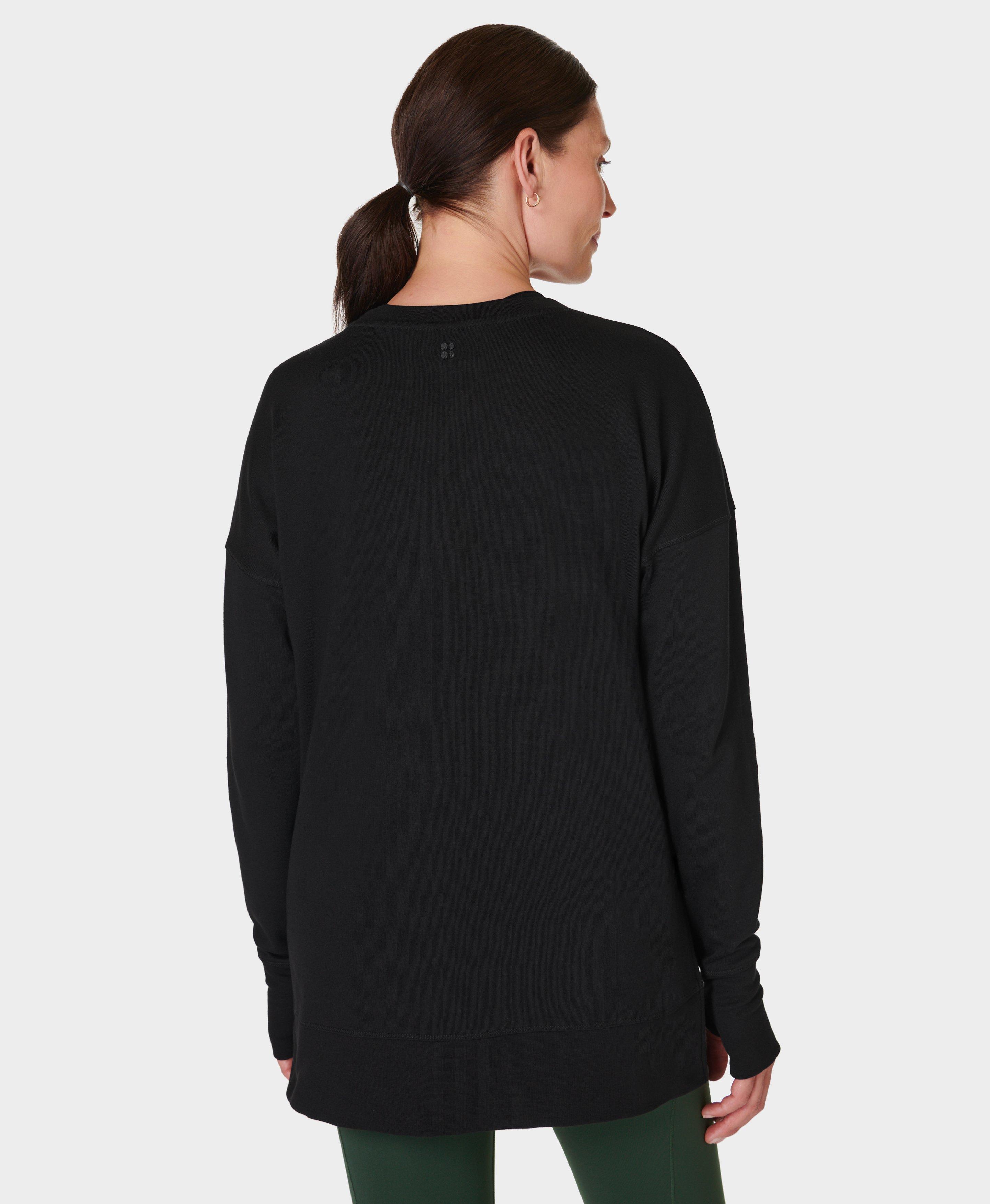 Black 2024 longline sweatshirt