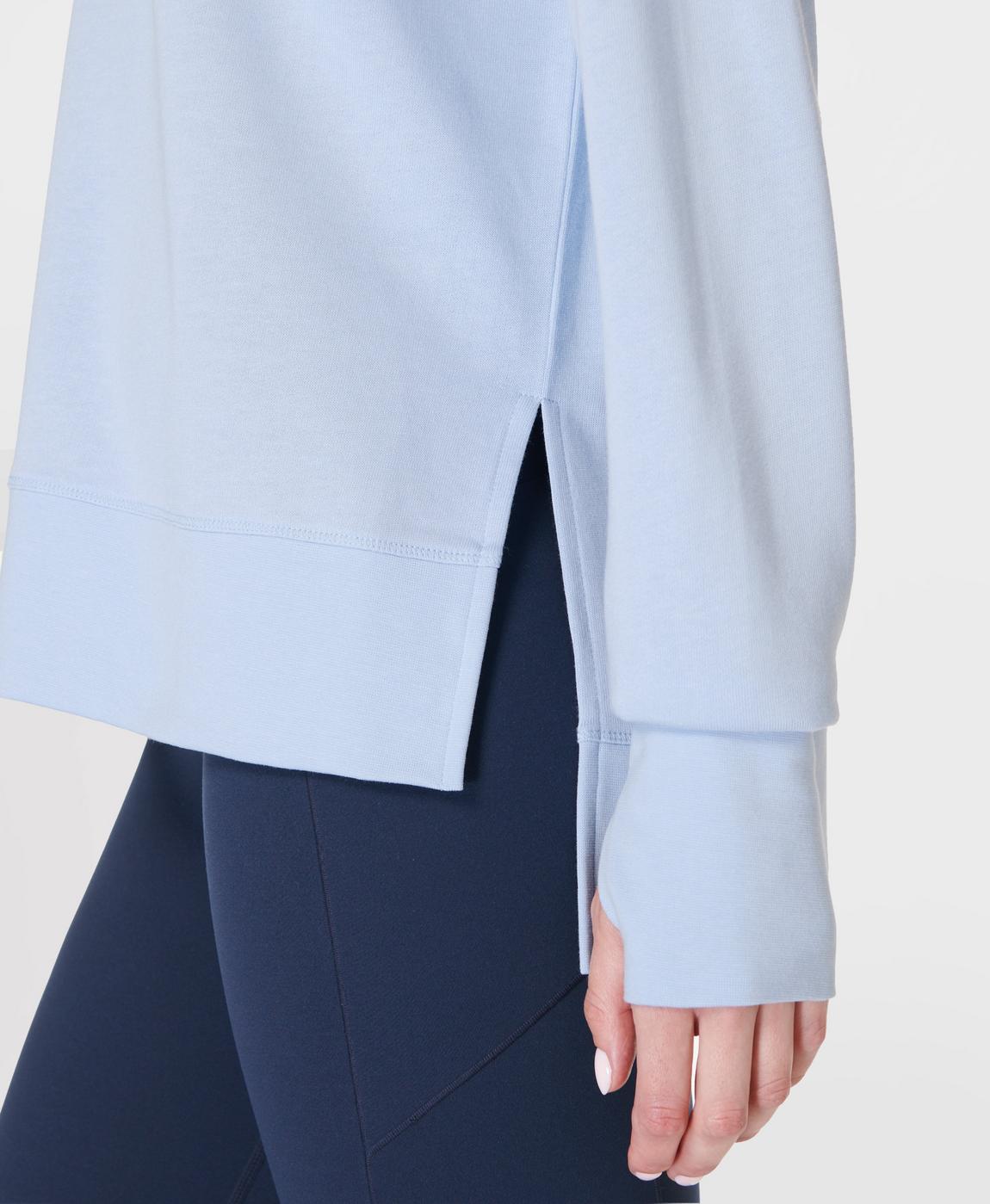 After Class Longline Sweatshirt - Breeze Blue | Women's After Class Longline Sweatshirt - Breeze Blue | Women's