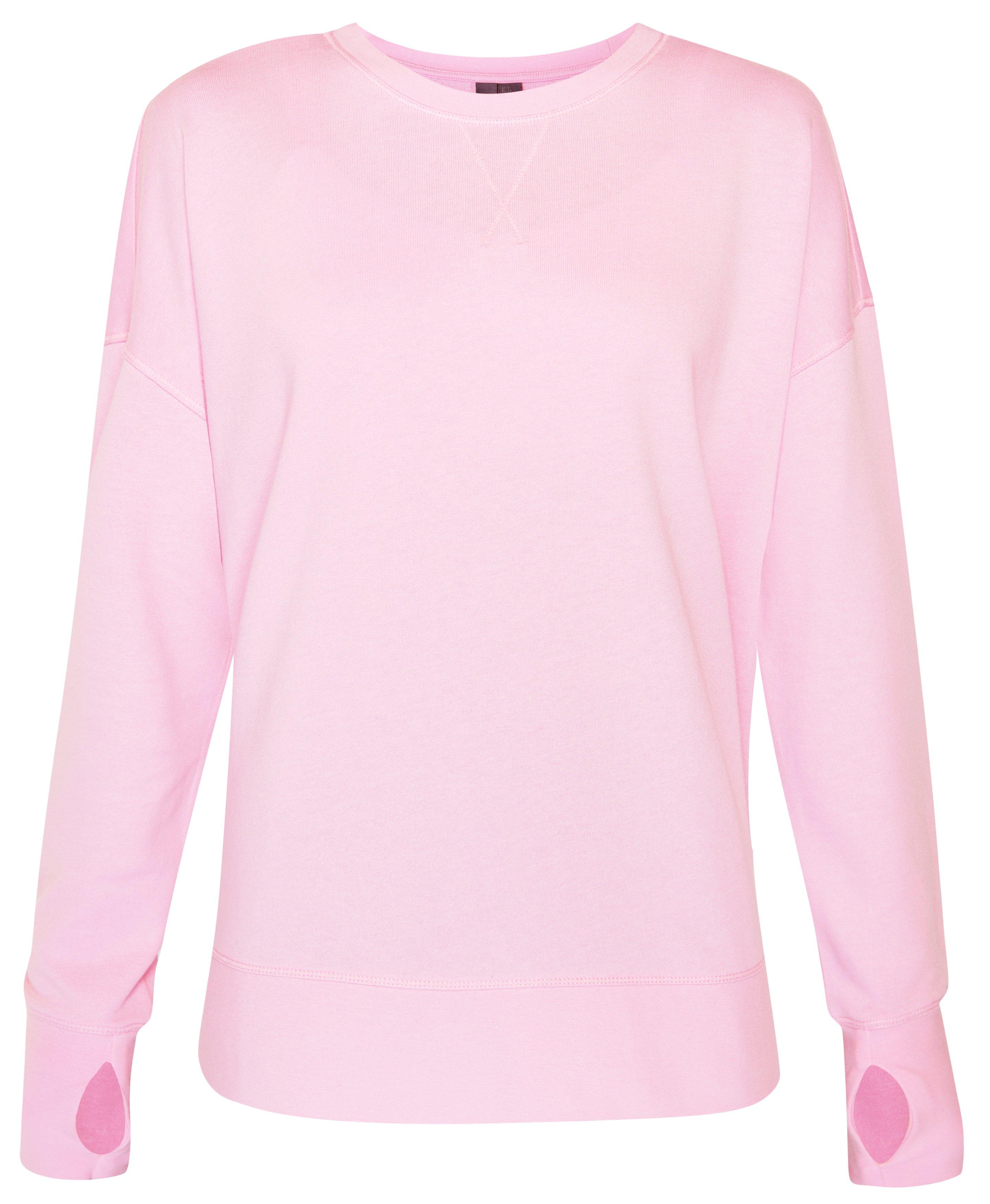 After Class Longline Sweatshirt - Chalk Pink, Women's Sweaters + Hoodies