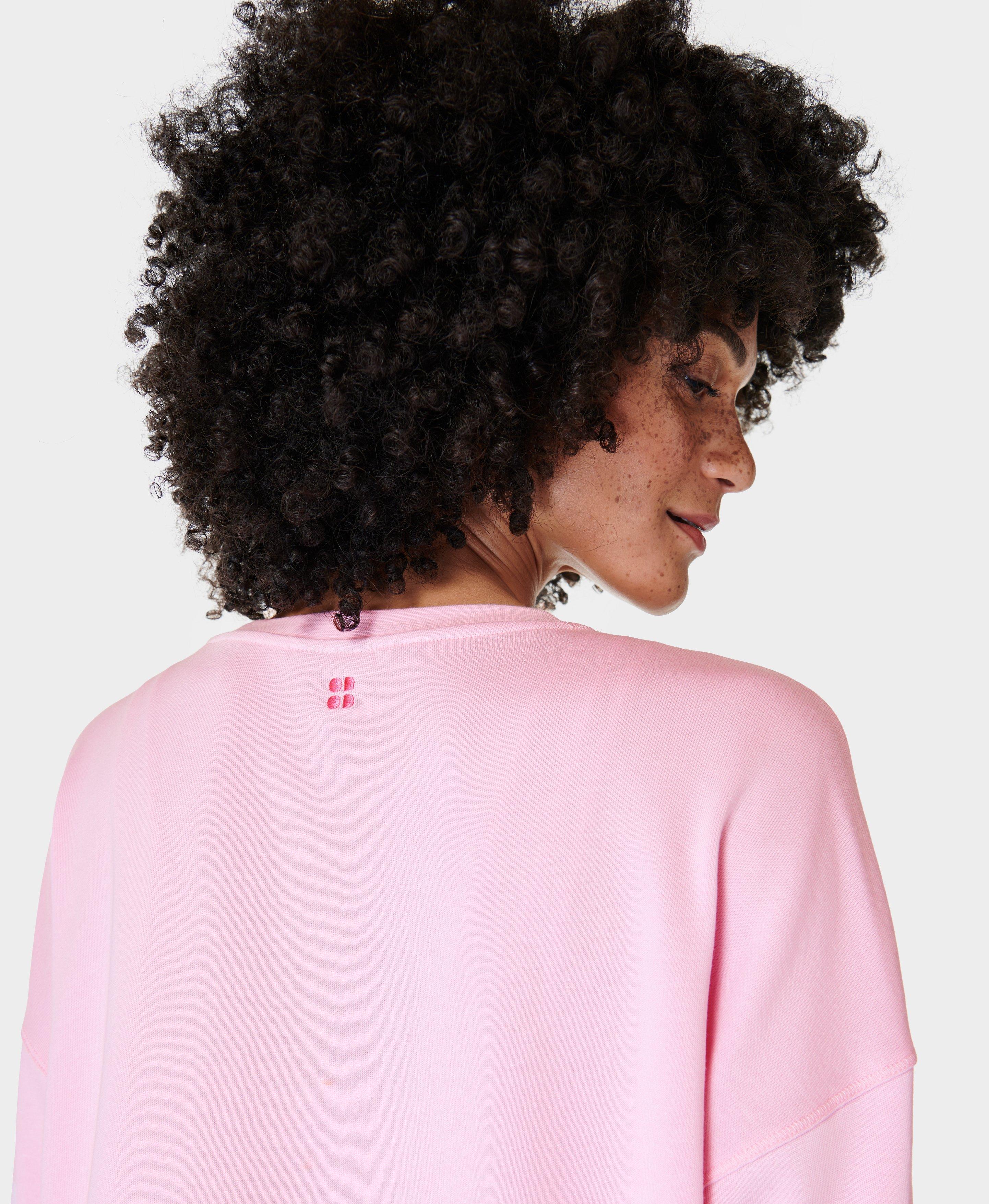 After Class Longline Sweatshirt - Chalk Pink, Women's Sweaters + Hoodies