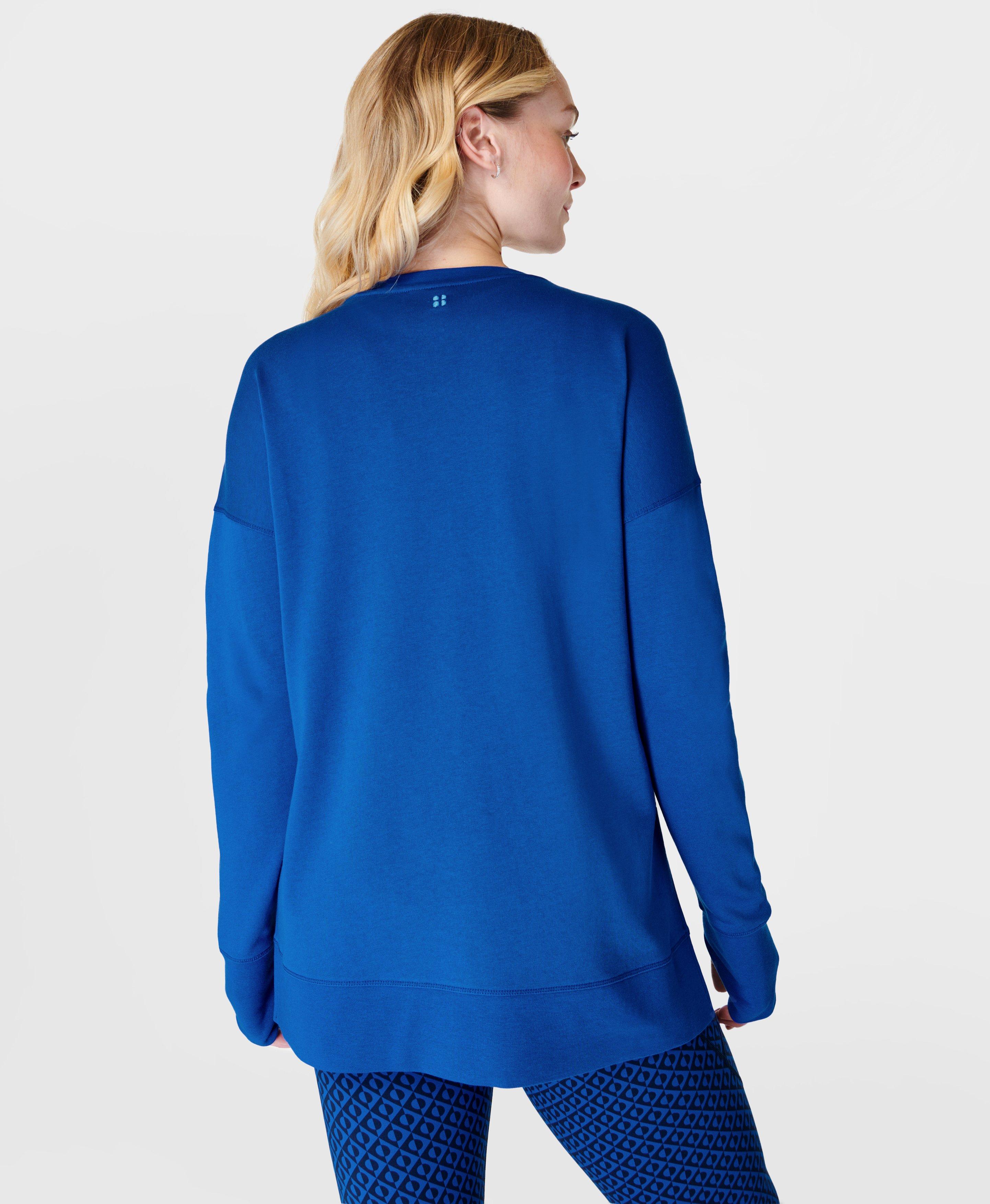 After Class Longline Sweatshirt Lightning Blue Women s Jumpers