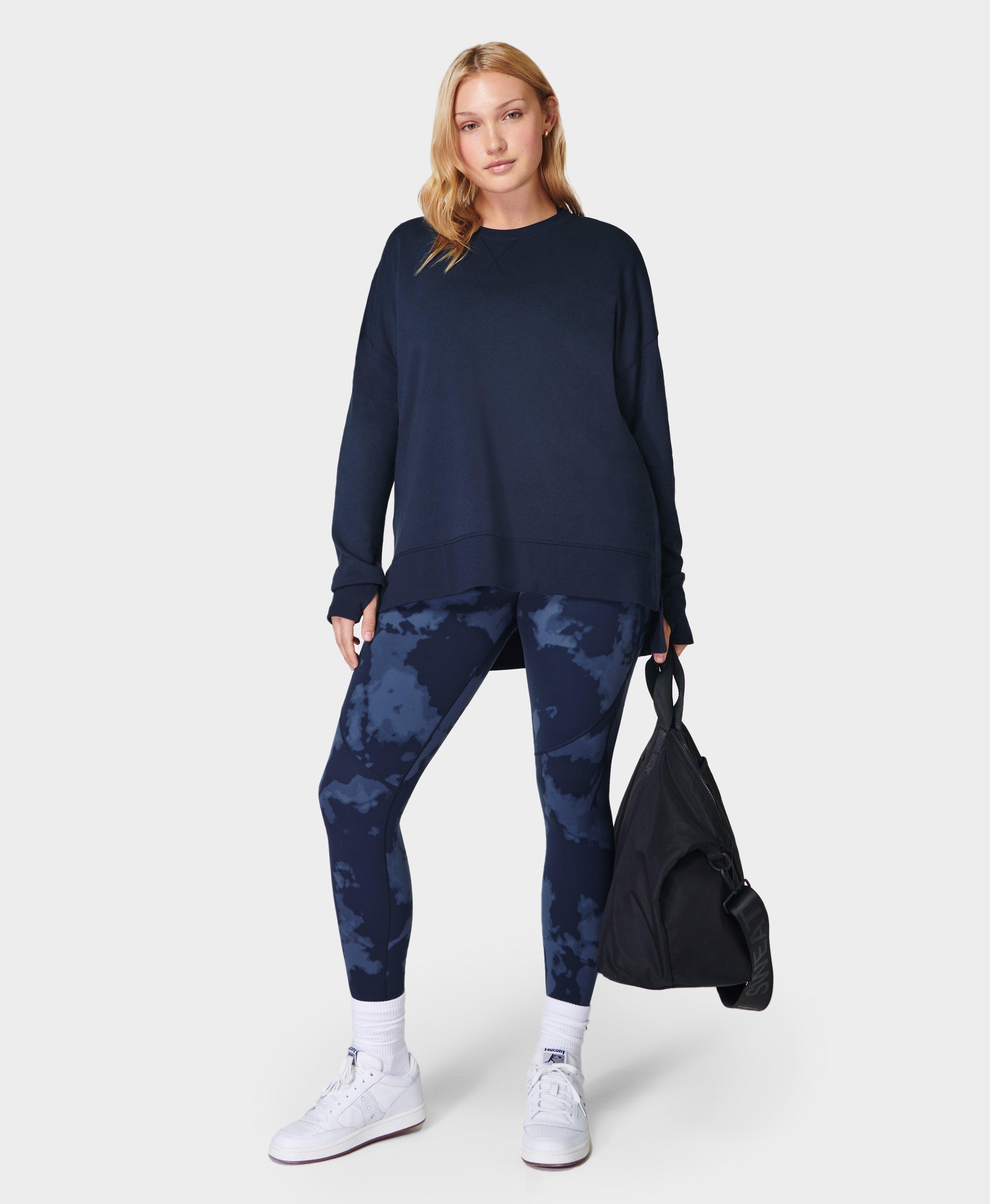 After Class Longline Sweatshirt- navyblue | Women's Jumpers