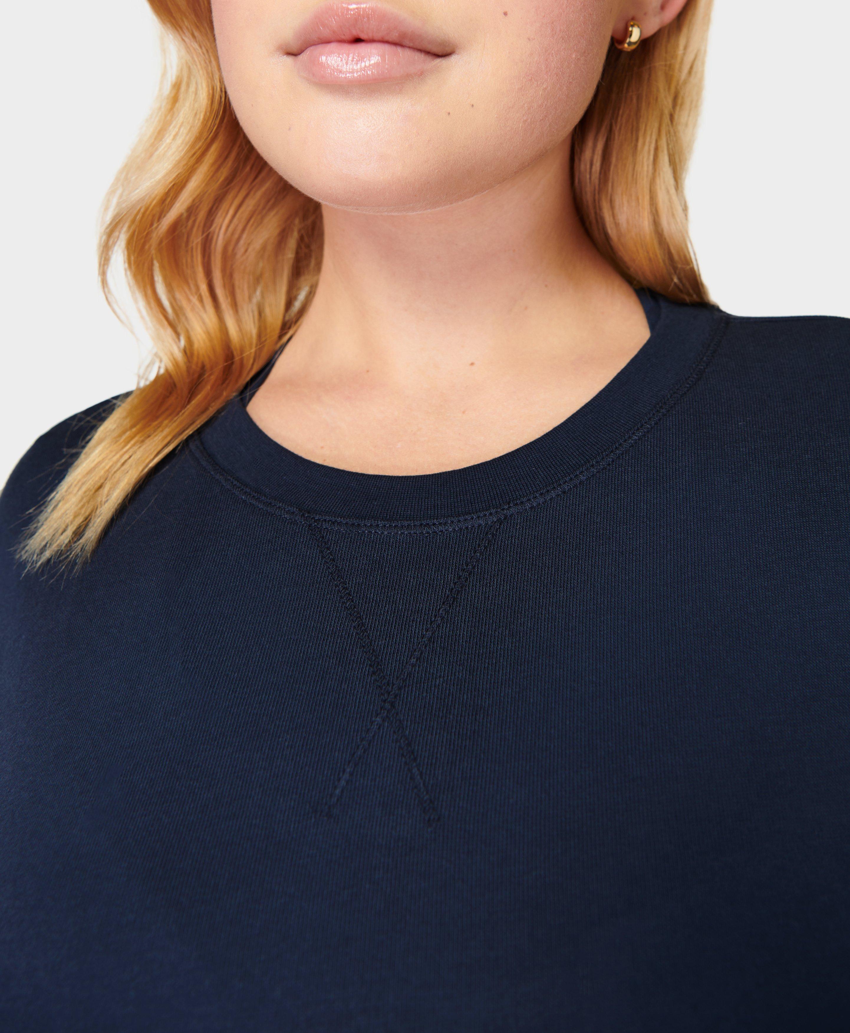 Navy best sale longline sweatshirt